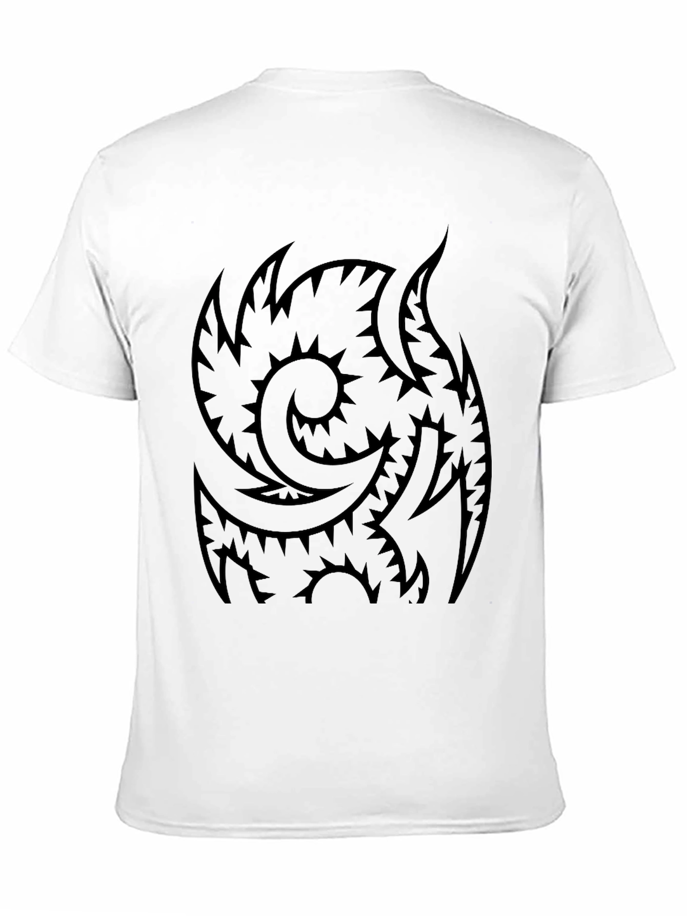 Tribal Tattoo Graphic Black T-Shirt