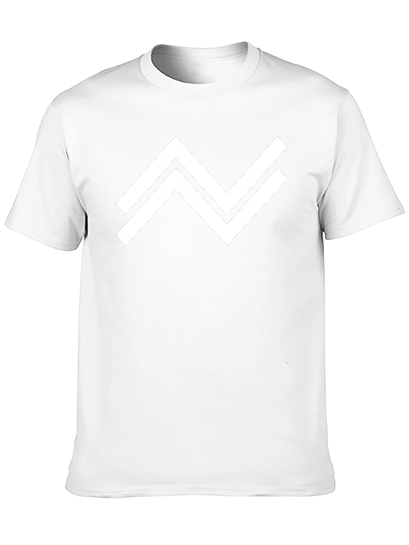 Modern Geometric Graphic Tee - Black Casual Shirt