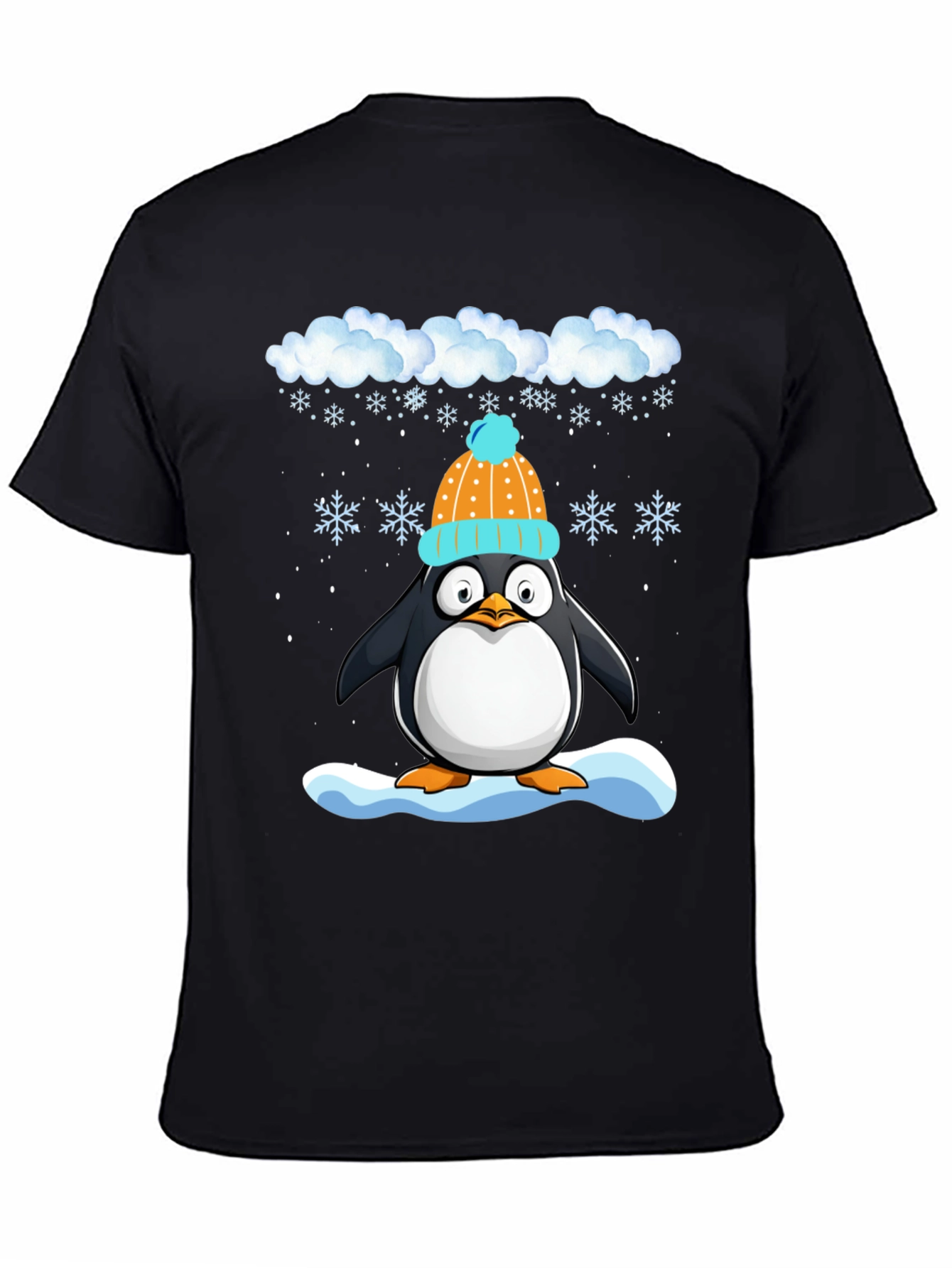 Winter Penguin T-Shirt - Cute Holiday Apparel