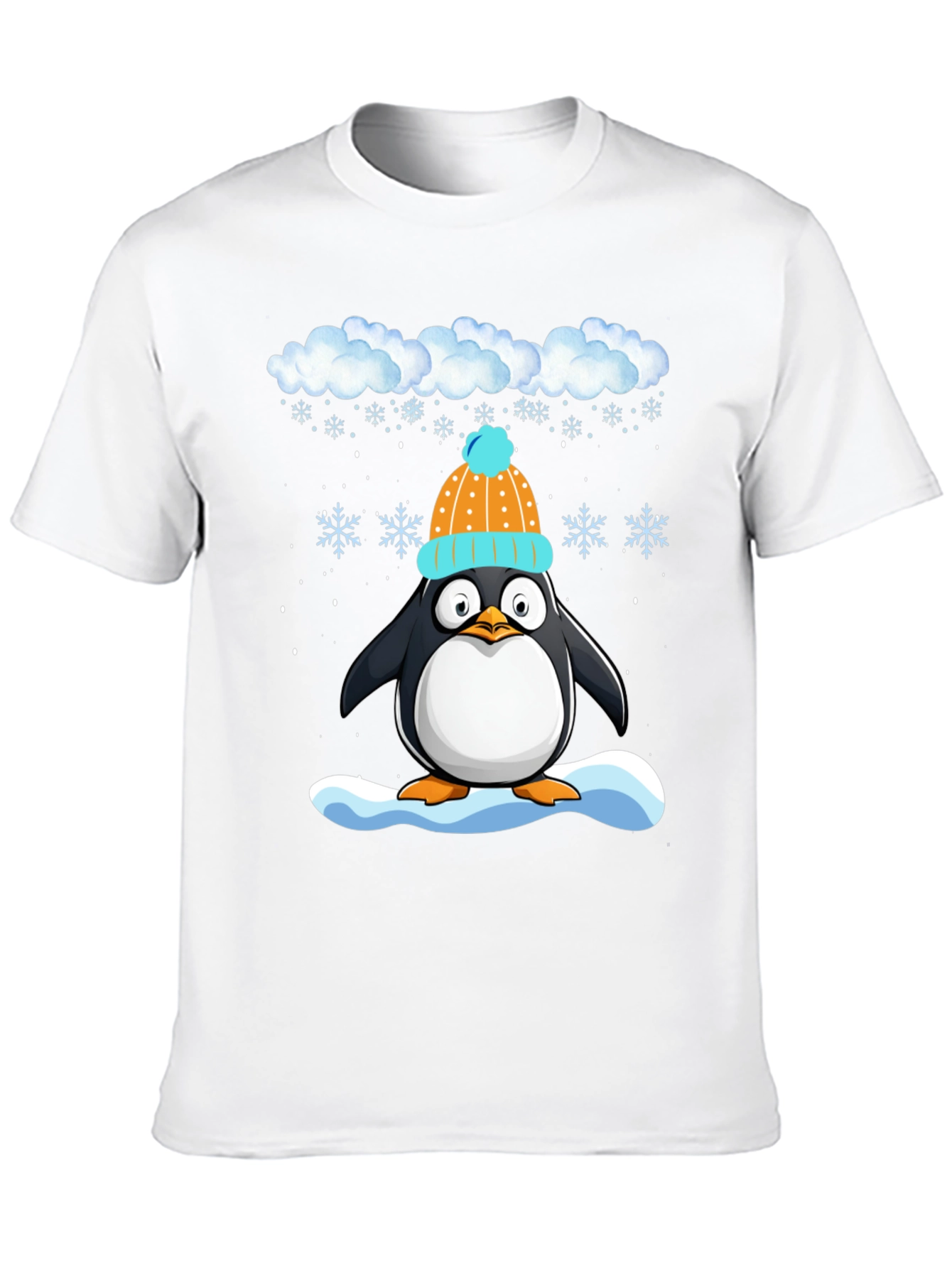 Winter Penguin T-Shirt - Cute Holiday Apparel
