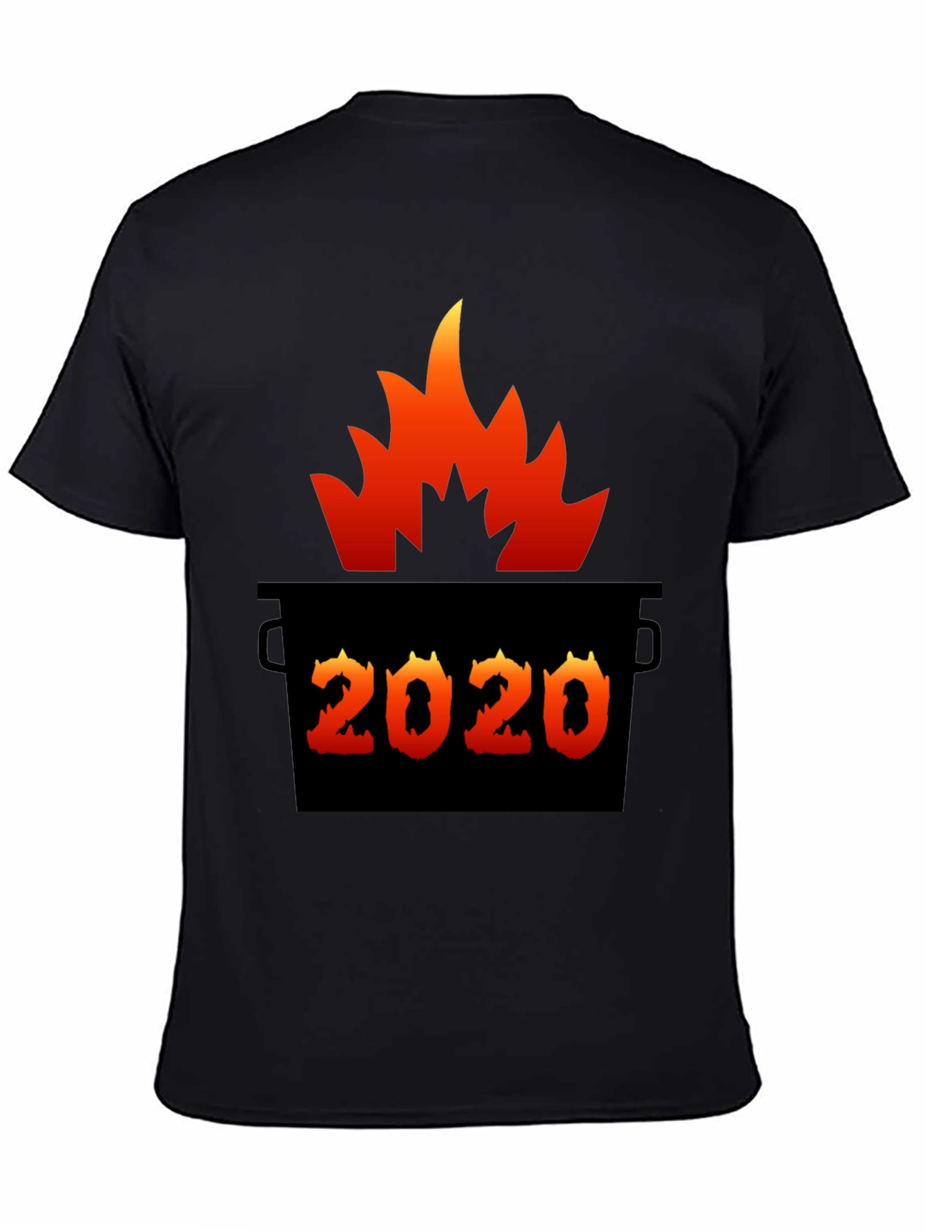 2020 Dumpster Fire T-Shirt Unisex Black Tee