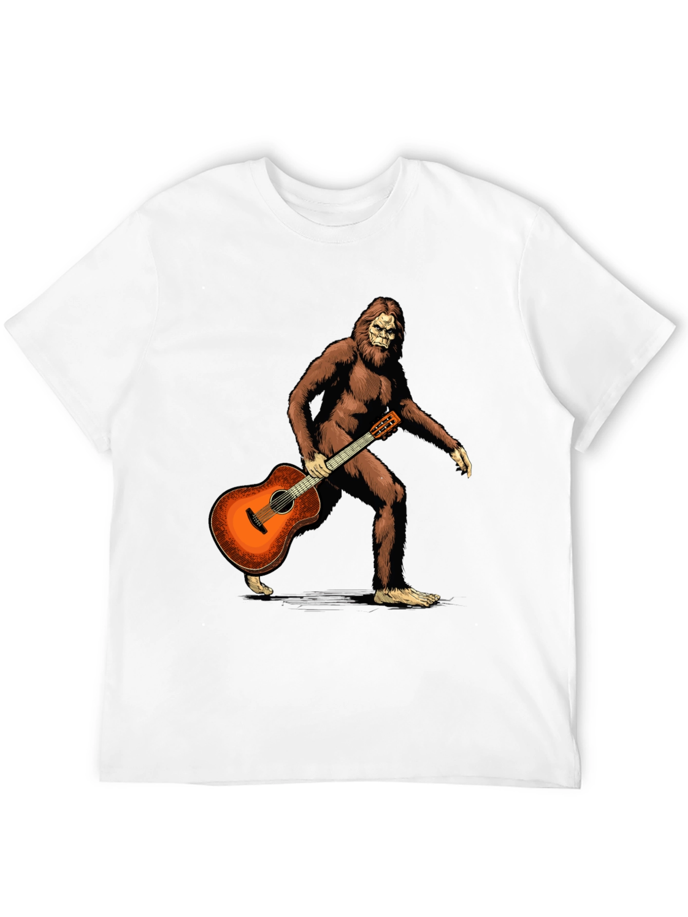 Sasquatch Guitarist Graphic Tee - Black