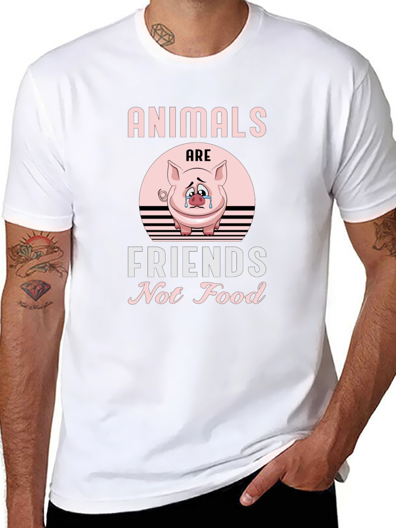 Animals Are Friends T-Shirt - Vegan Tee