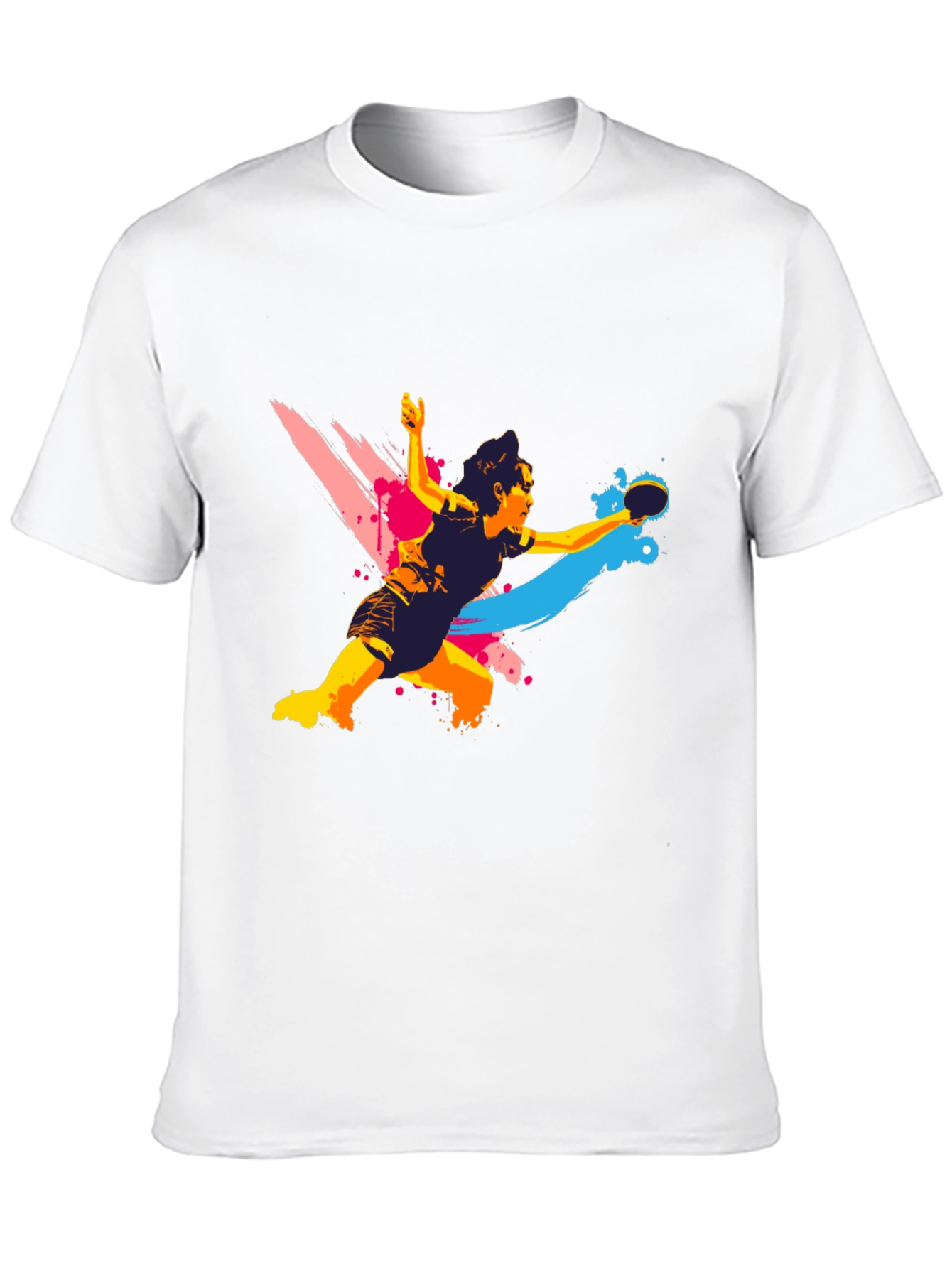 Ping Pong Player Graphic T-Shirt
