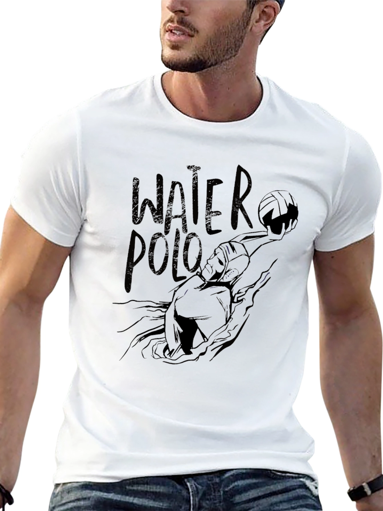 Water Polo Graphic T-Shirt - Cool Sports Design