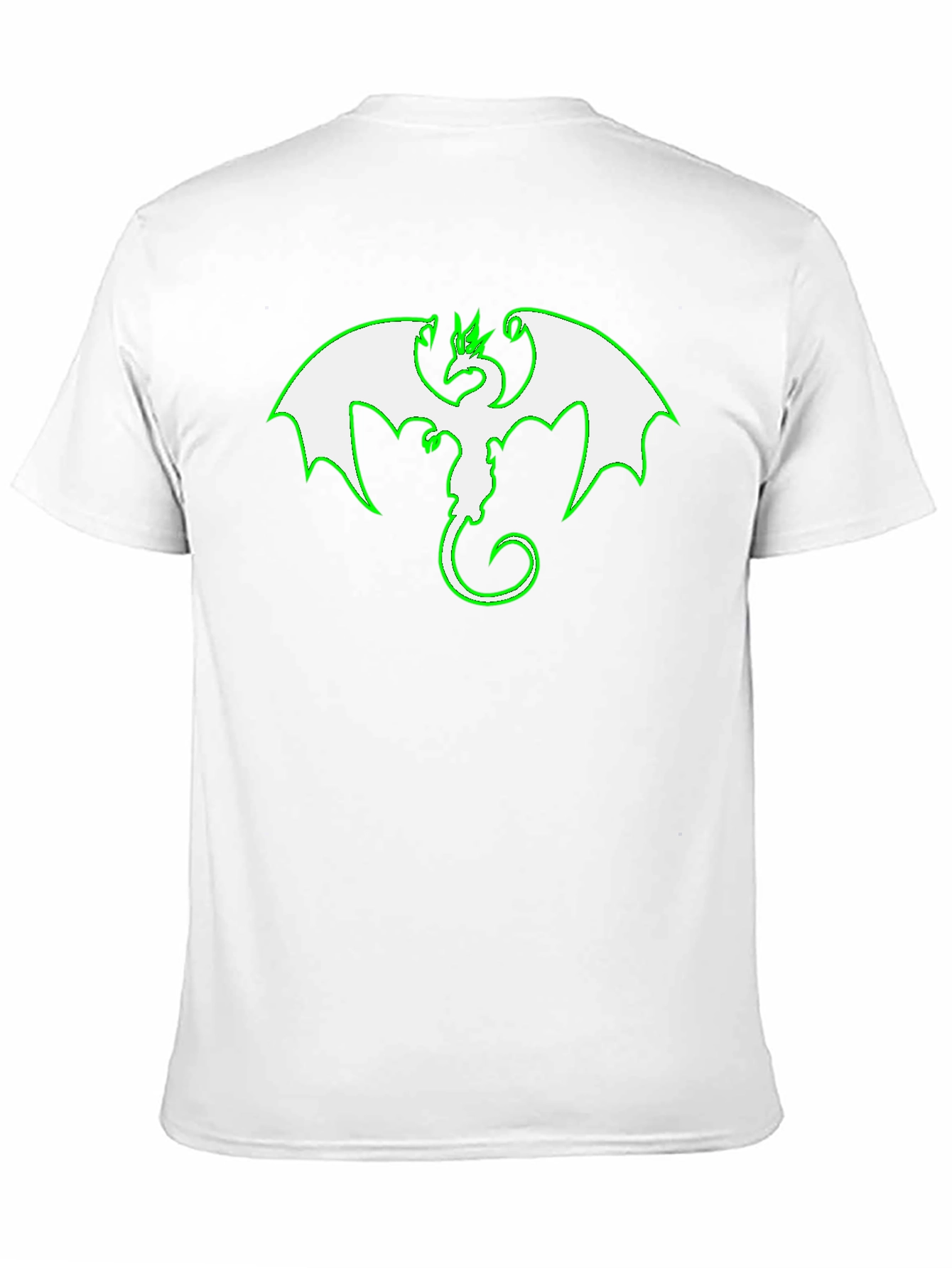 Dragon Graphic Tee - Black Cotton Blend Shirt