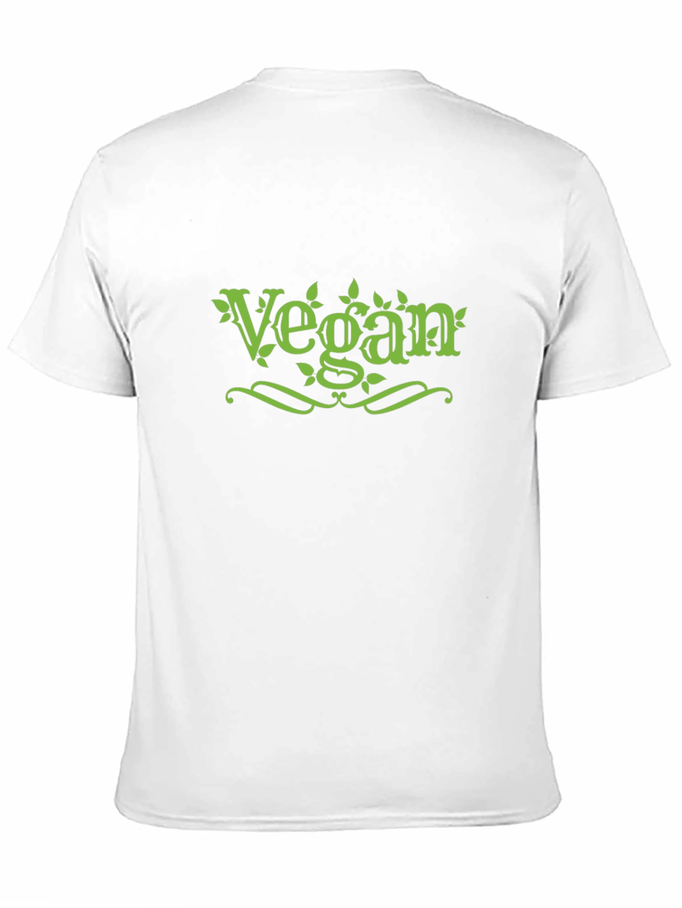 Vegan T-Shirt Black Cotton Stylish Design