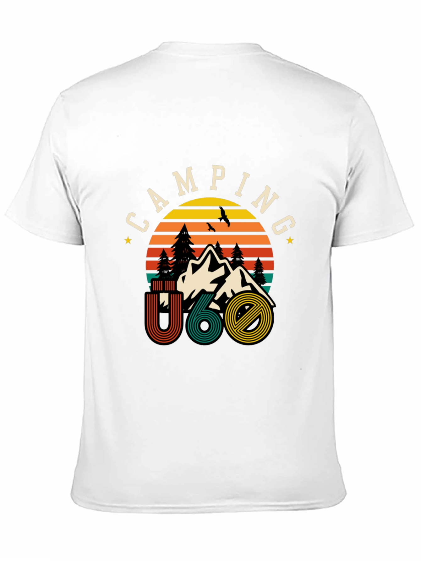 Camping U60 Graphic Tee - Retro Style Adventure