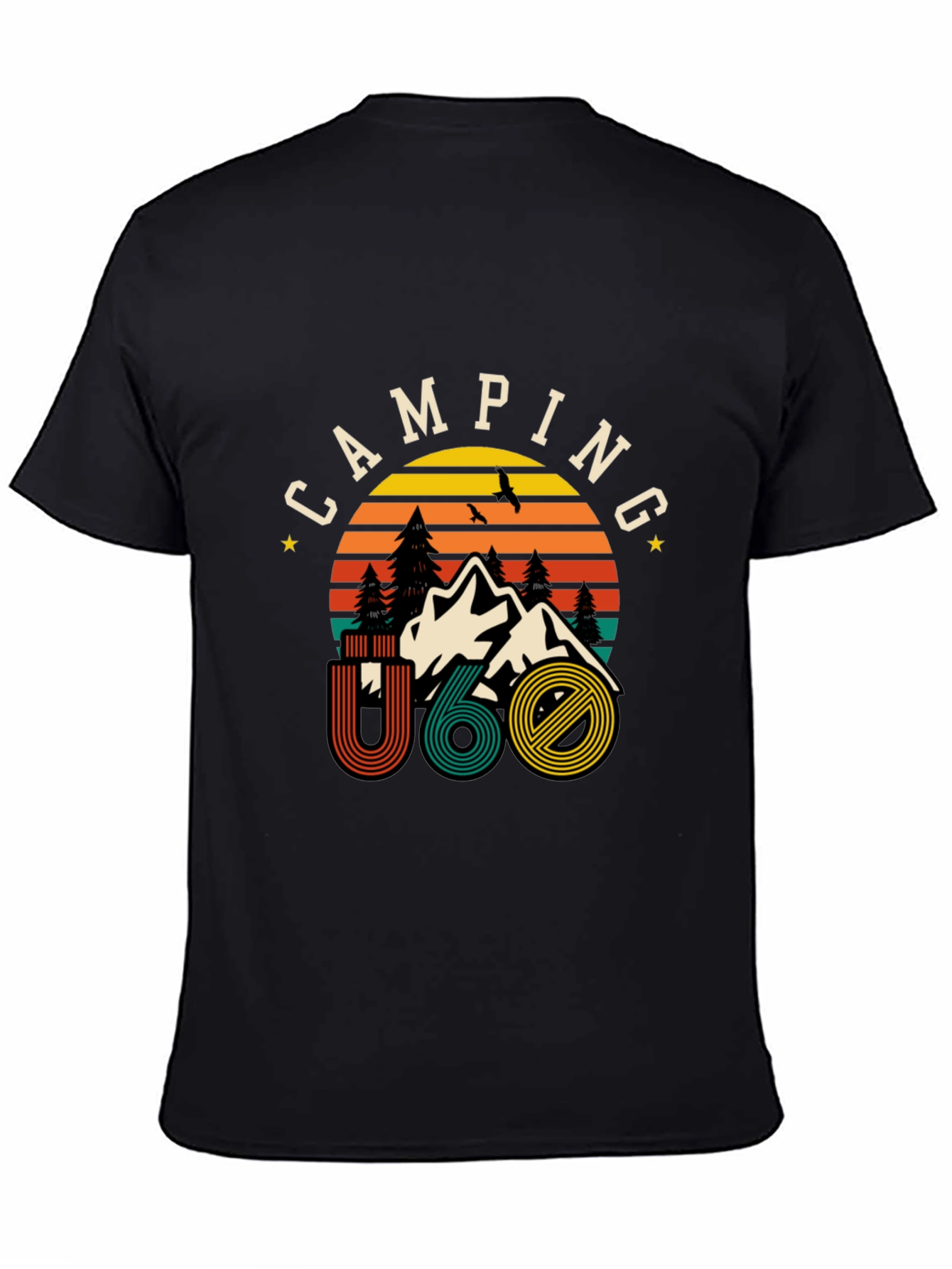 Camping U60 Graphic Tee - Retro Style Adventure
