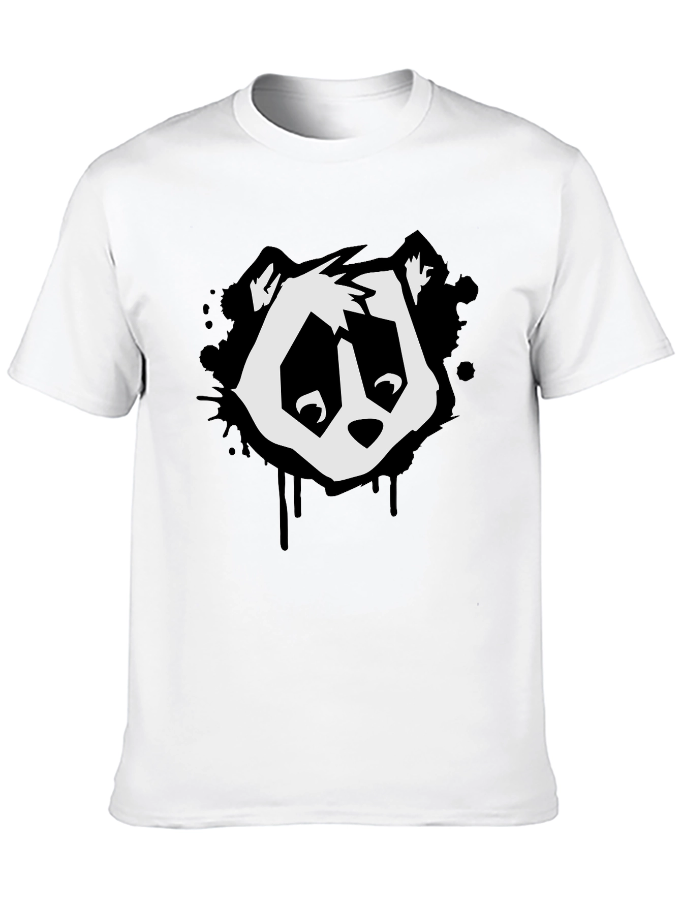 Cool Panda Graphic Tee - Black T-Shirt