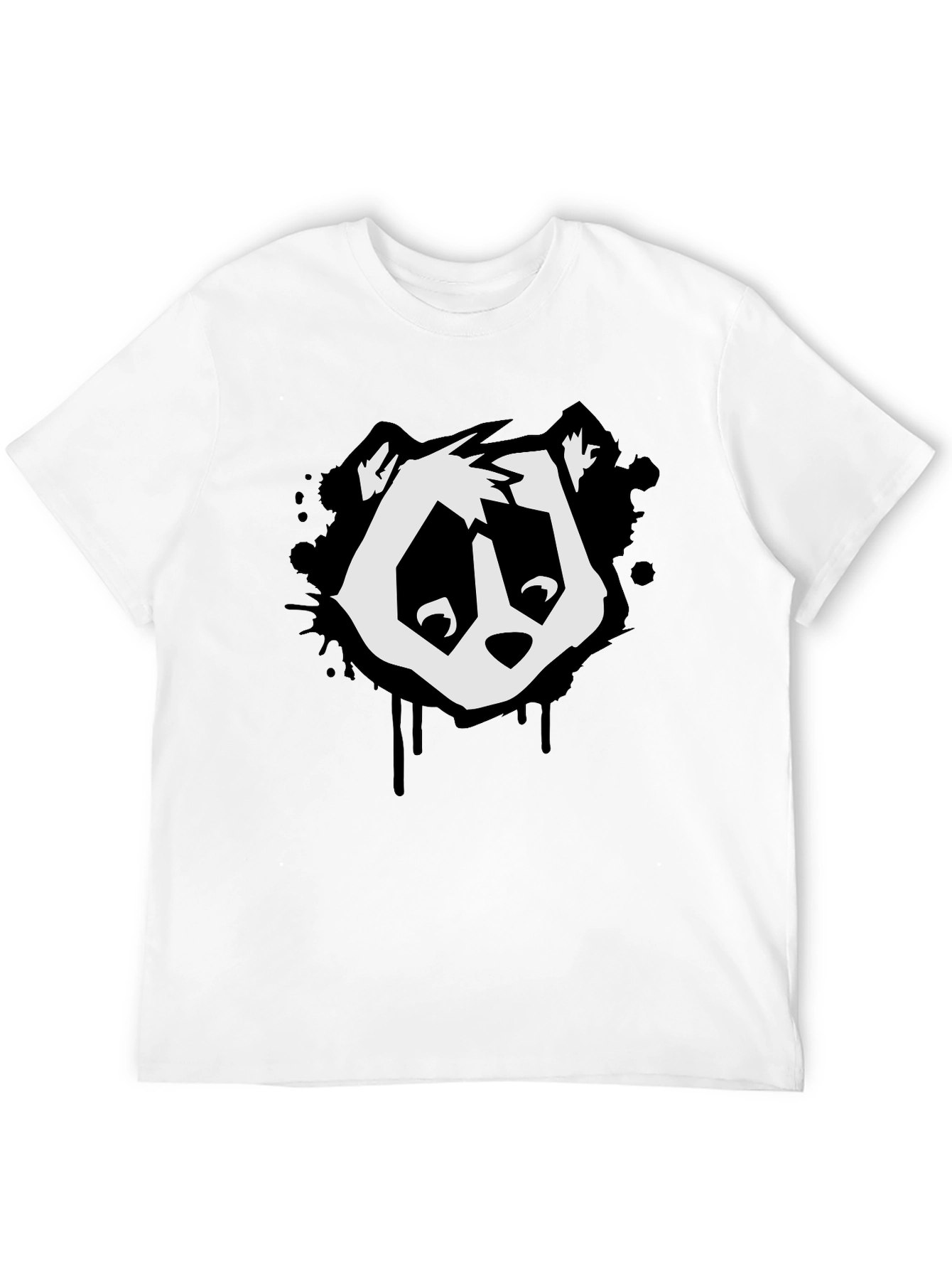 Cool Panda Graphic Tee - Black T-Shirt