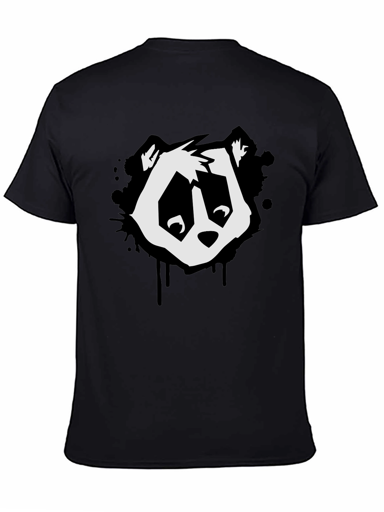 Cool Panda Graphic Tee - Black T-Shirt