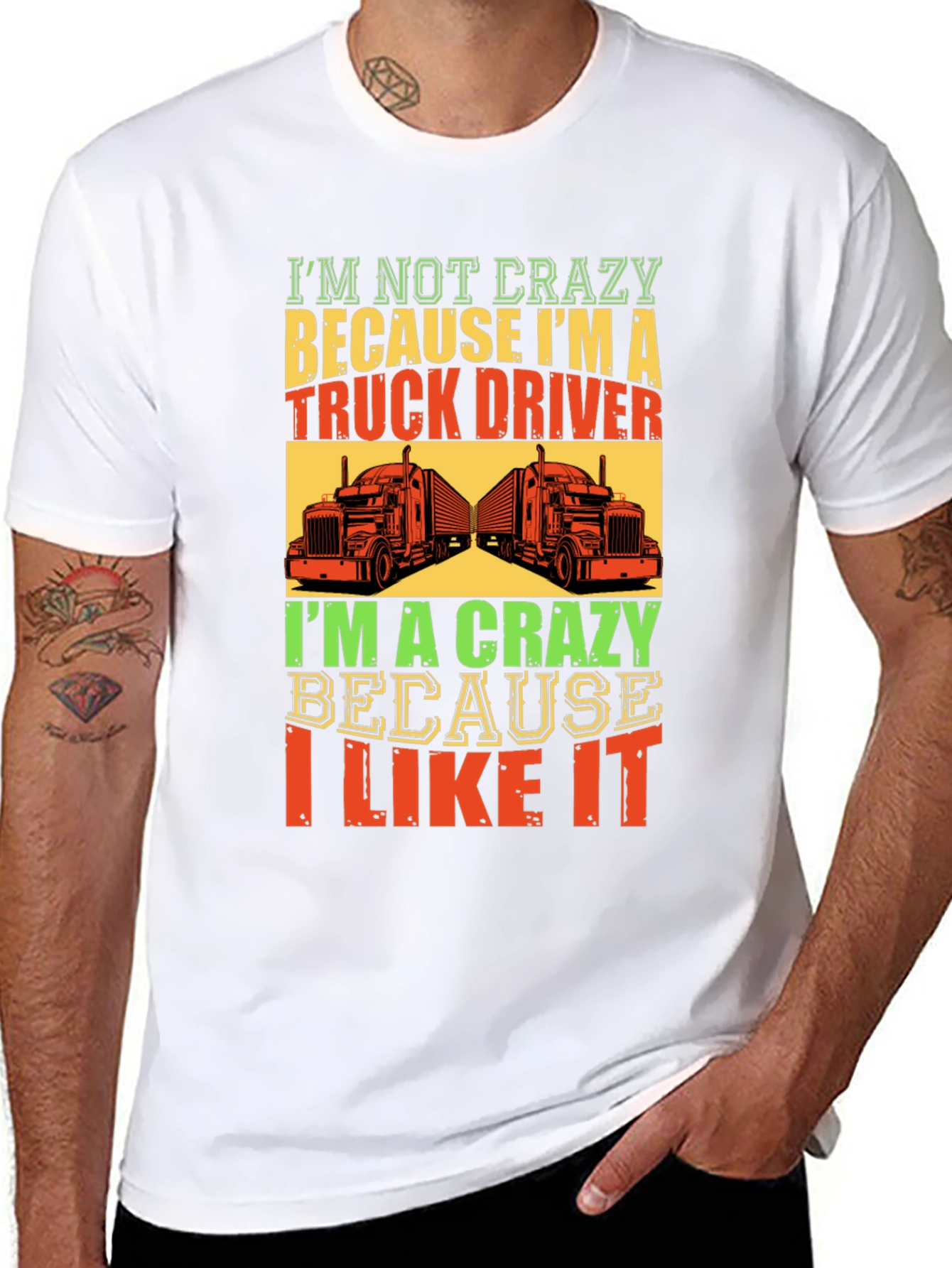 Crazy Truck Driver T-Shirt