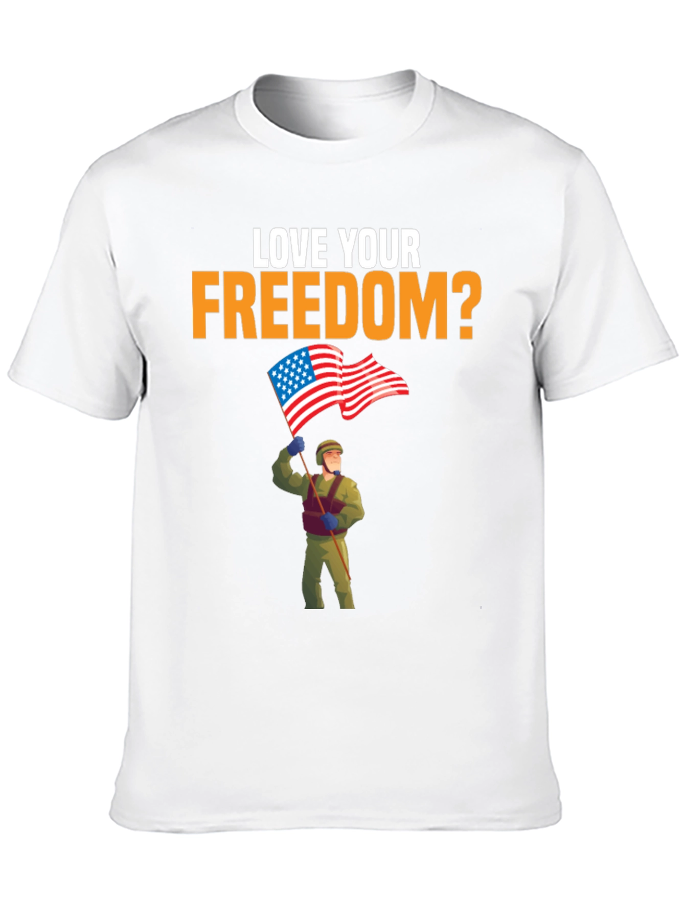 Love Your Freedom T-Shirt Patriotic Design