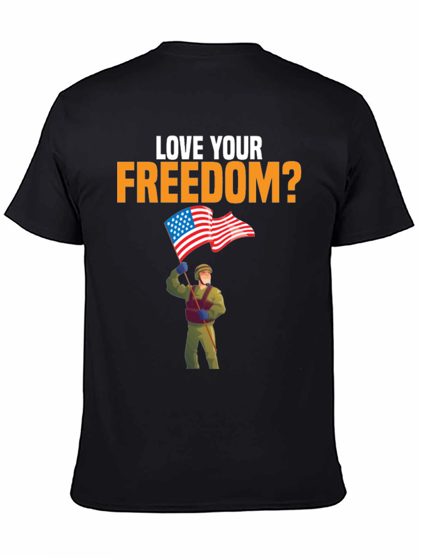 Love Your Freedom T-Shirt Patriotic Design