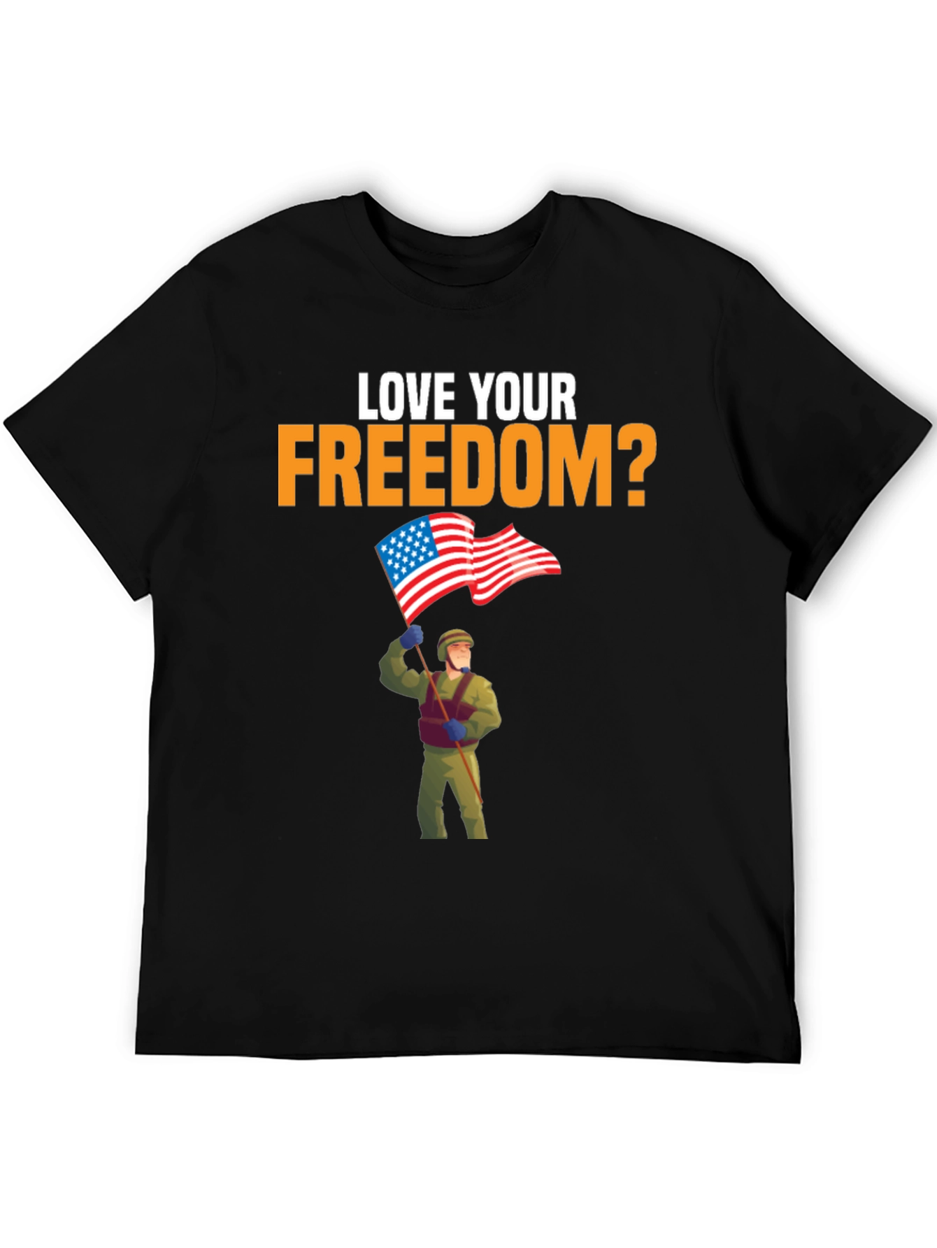 Love Your Freedom T-Shirt Patriotic Design