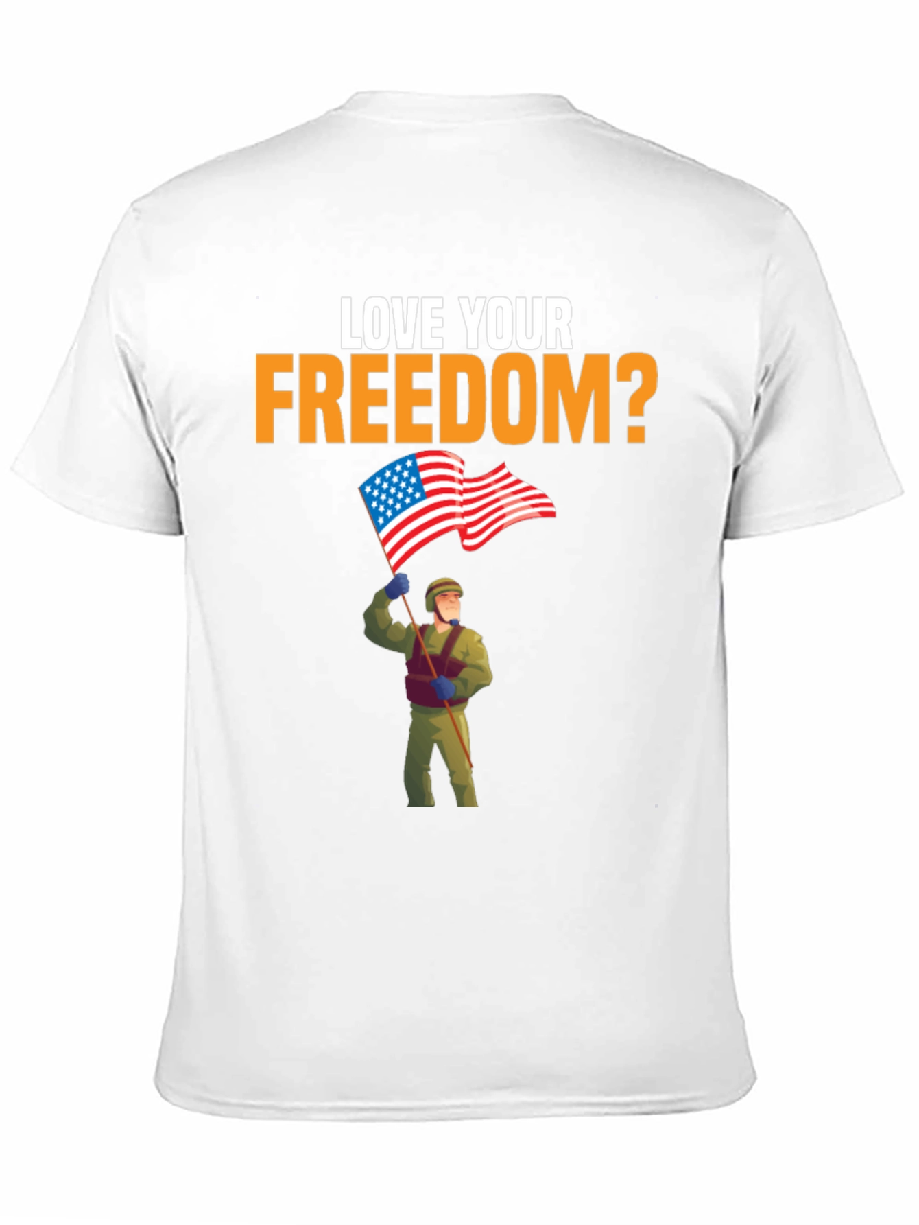 Love Your Freedom T-Shirt Patriotic Design