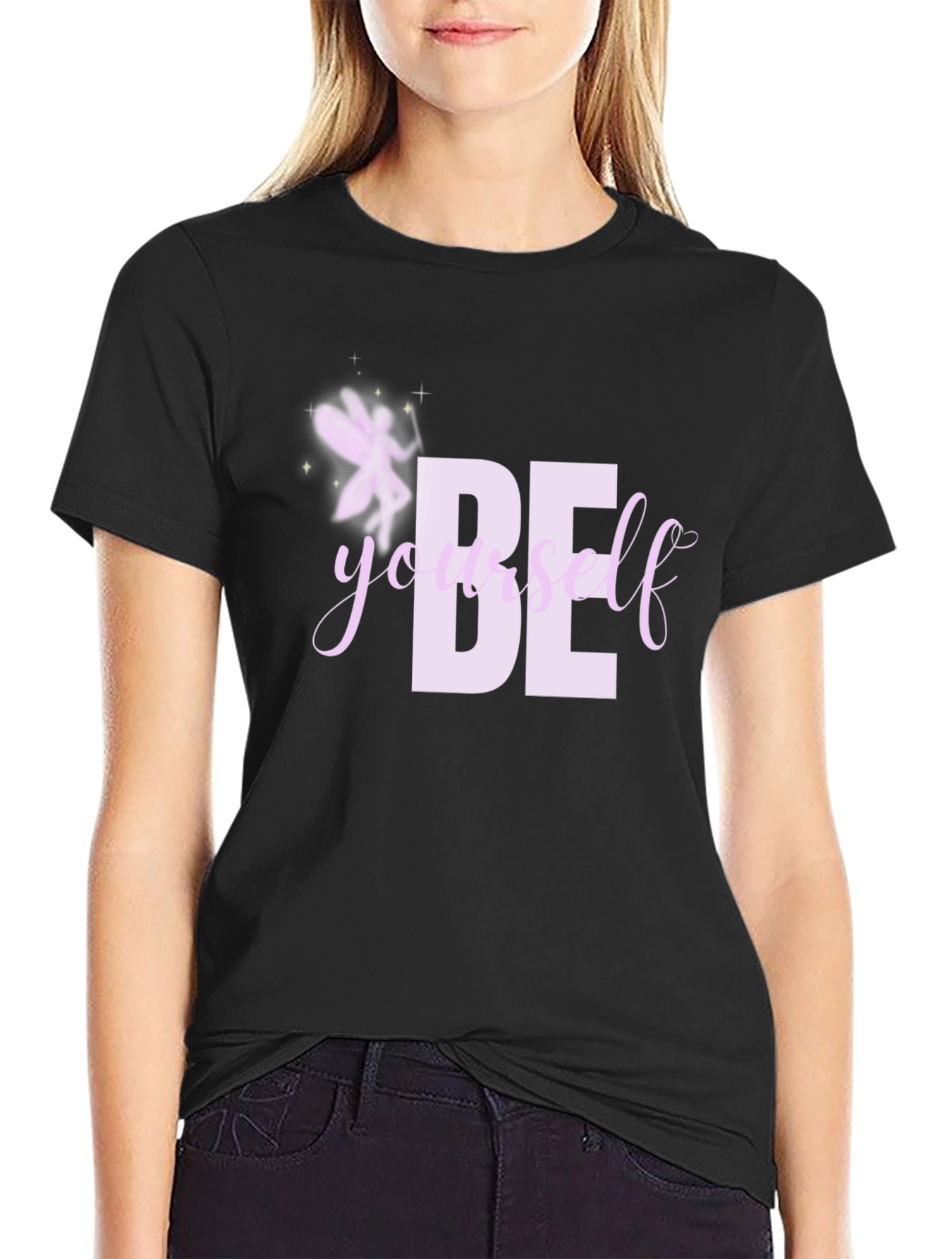 Be Yourself T-Shirt - Black Graphic Tee