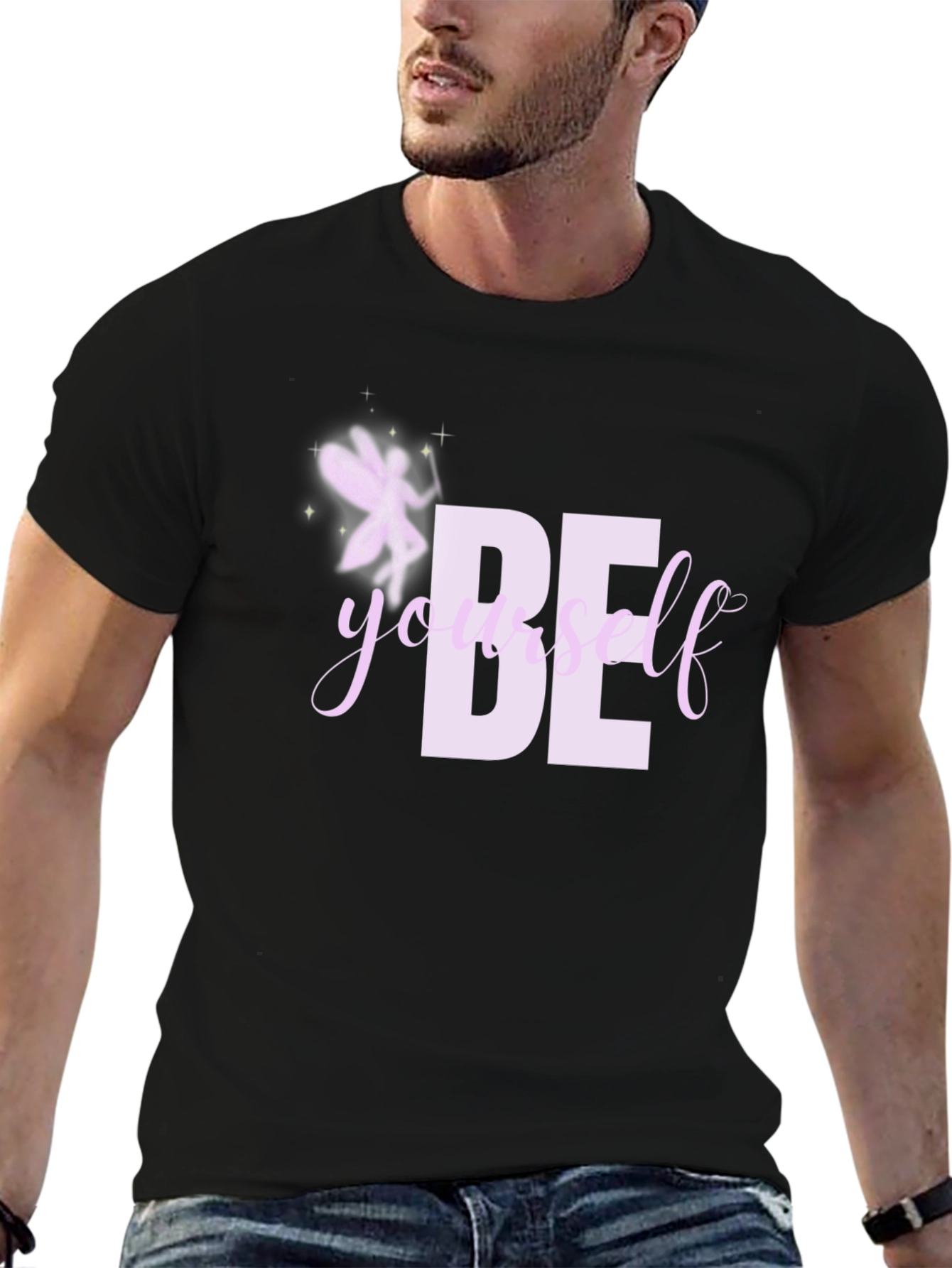 Be Yourself T-Shirt - Black Graphic Tee