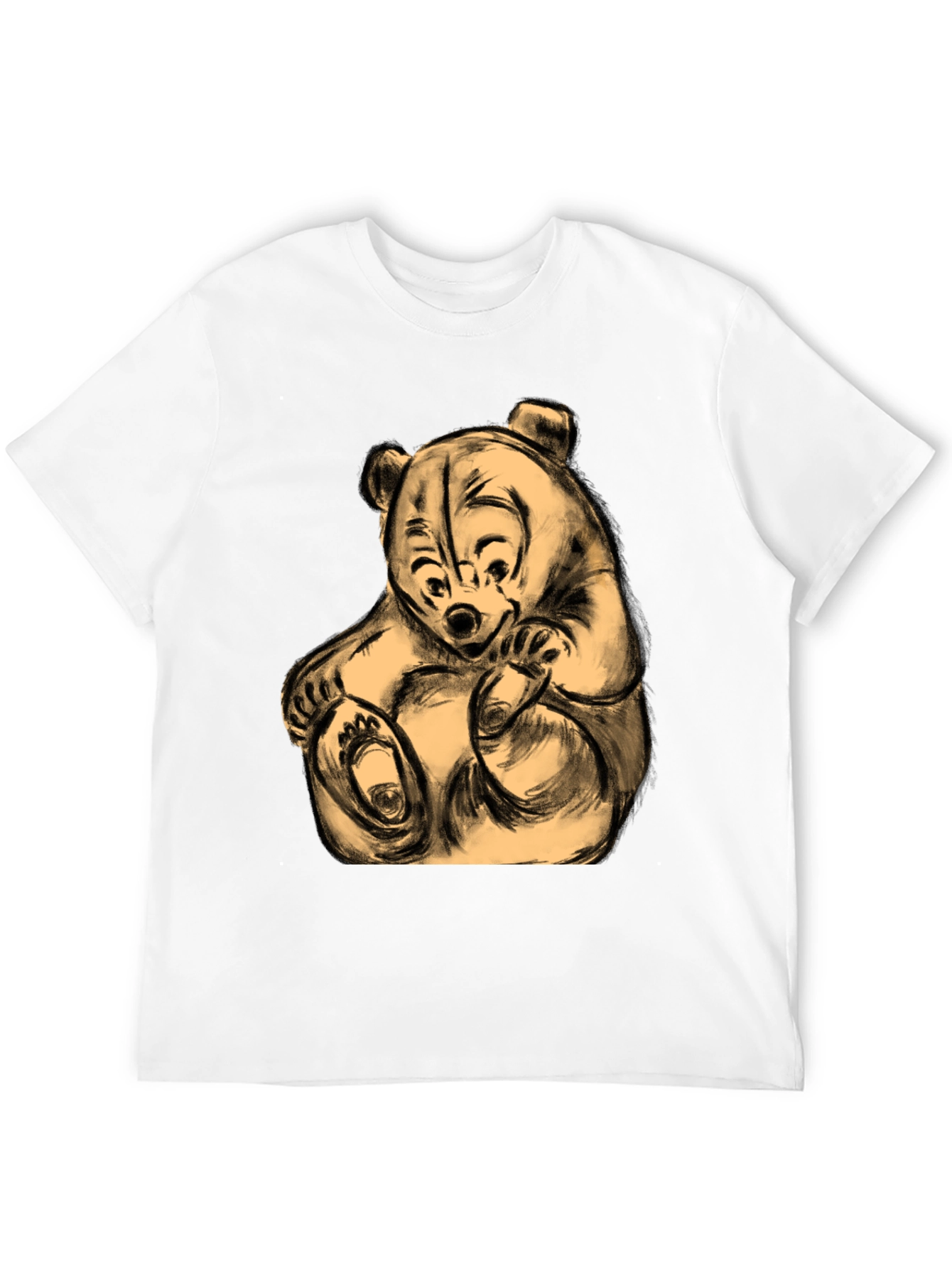 Whimsical Bear Graphic Tee - Soft & Comfortable