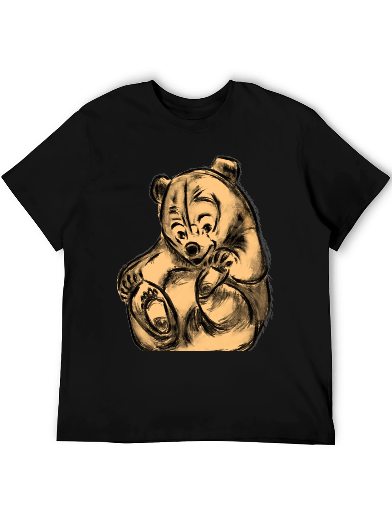 Whimsical Bear Graphic Tee - Soft & Comfortable