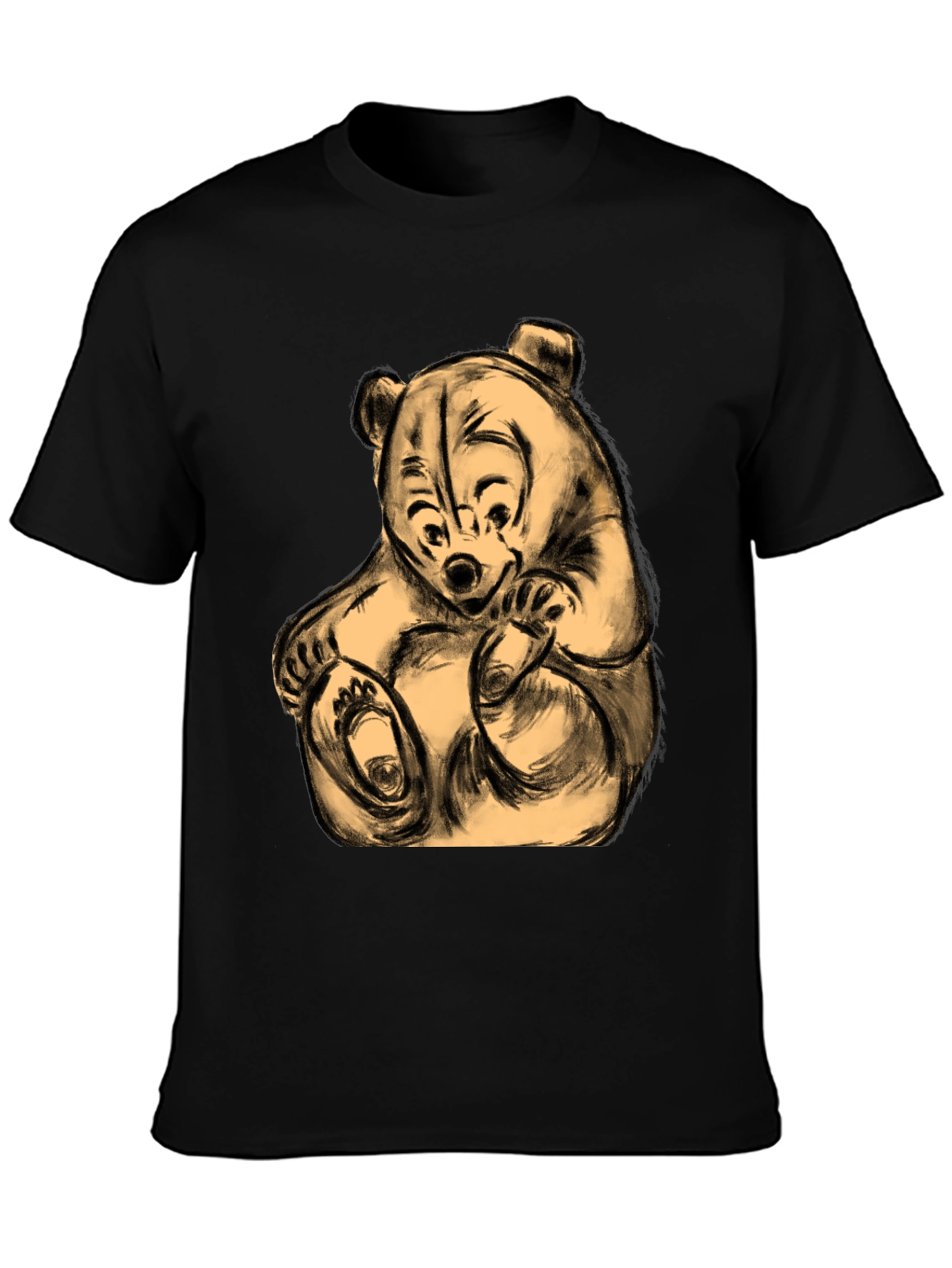 Whimsical Bear Graphic Tee - Soft & Comfortable