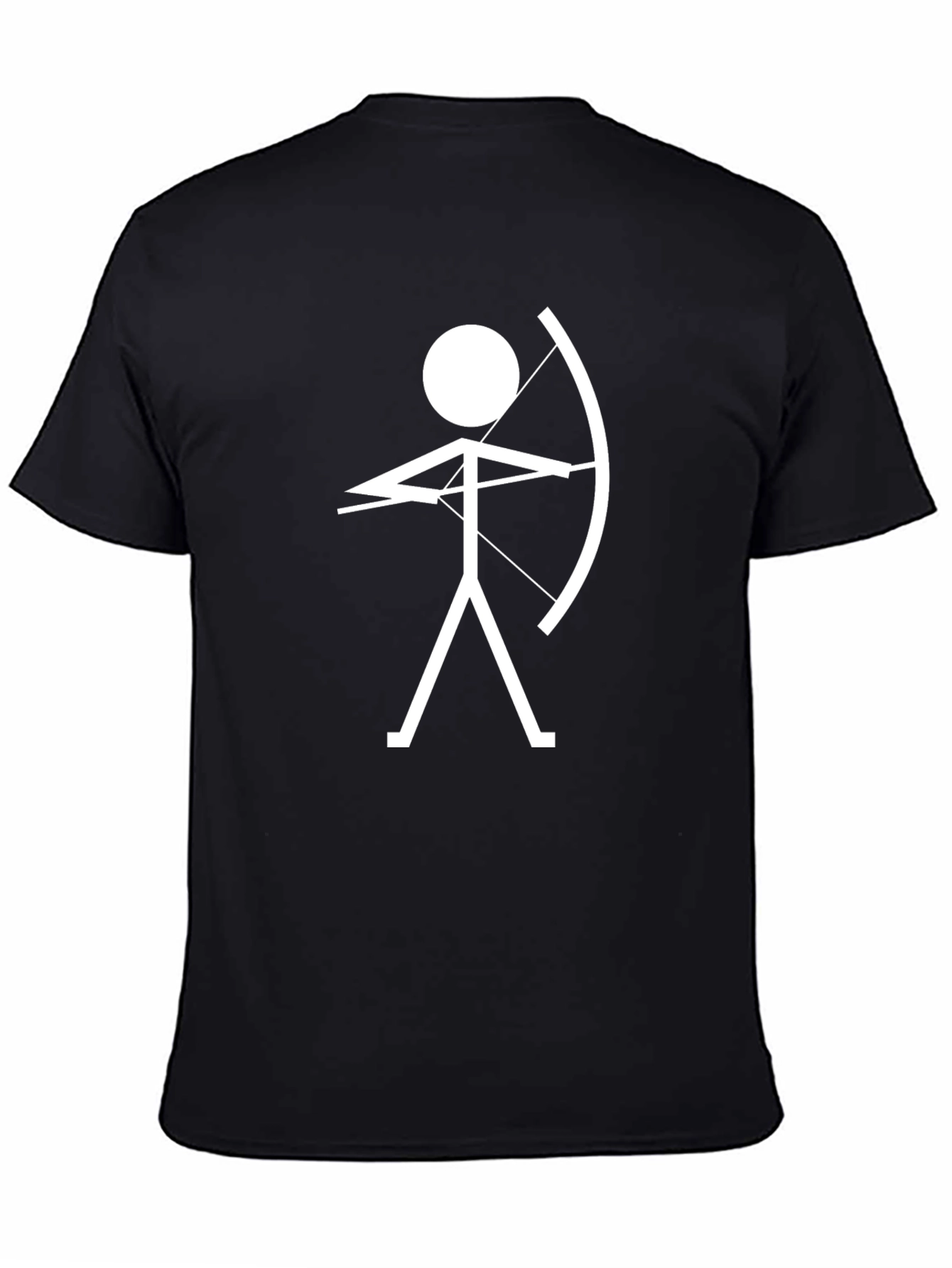 Archer Graphic T-Shirt - Black Cotton Tee