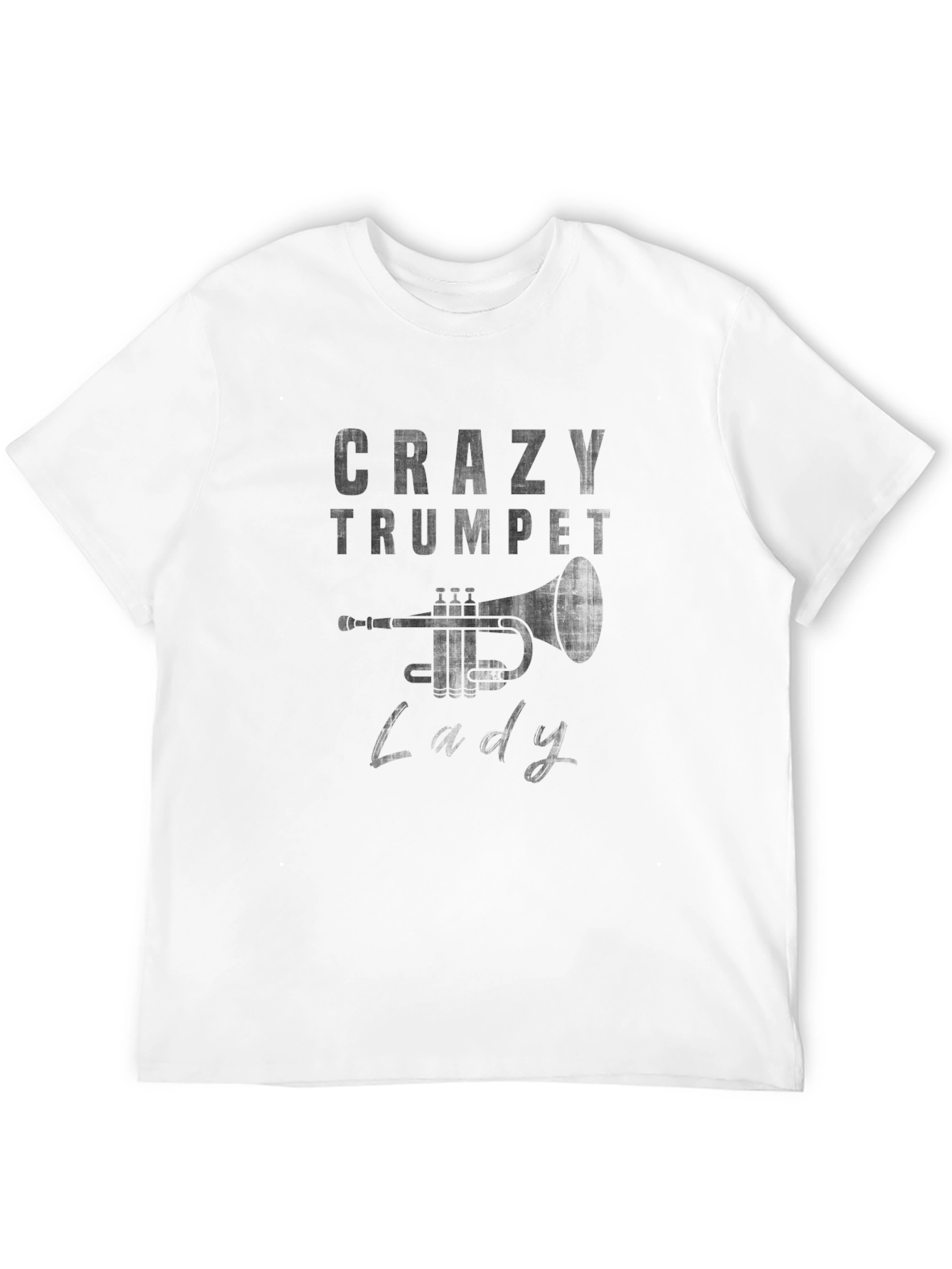 Crazy Trumpet Lady T-Shirt - Musician Tee