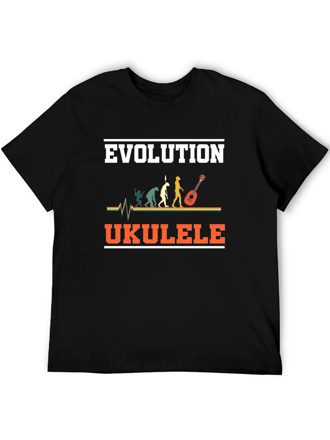 Evolution Ukulele T-Shirt Funny Musician Tee