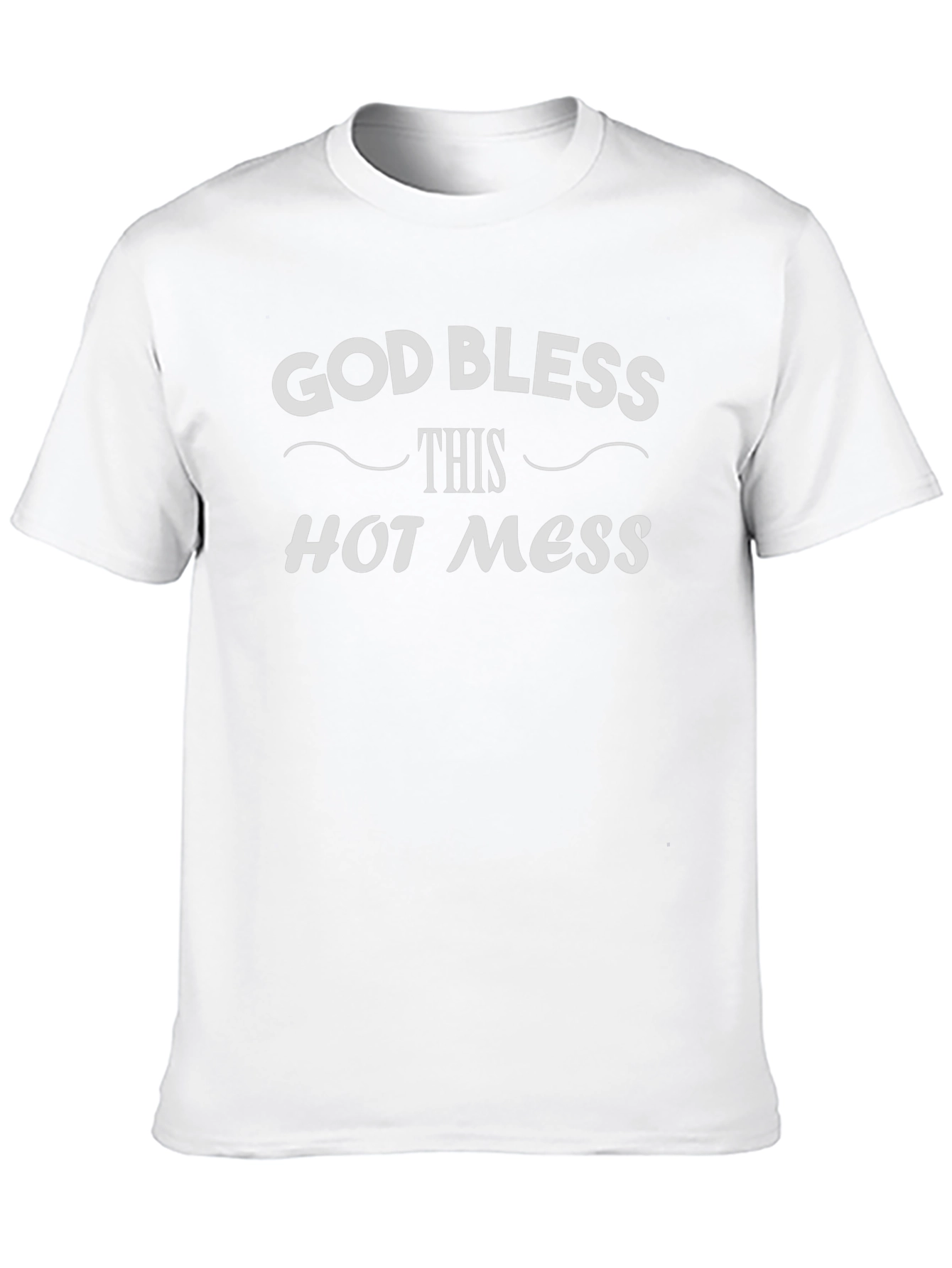God Bless This Hot Mess Black T-Shirt