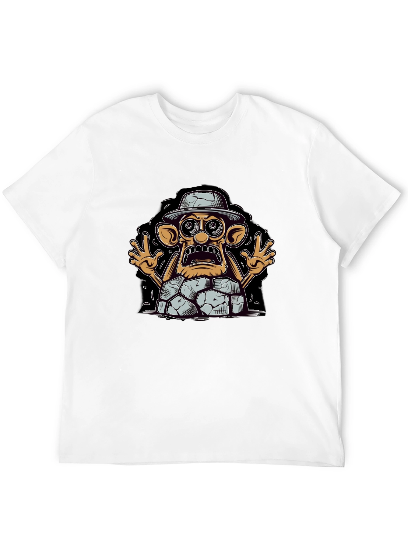 Cartoon Rock Creature T-Shirt