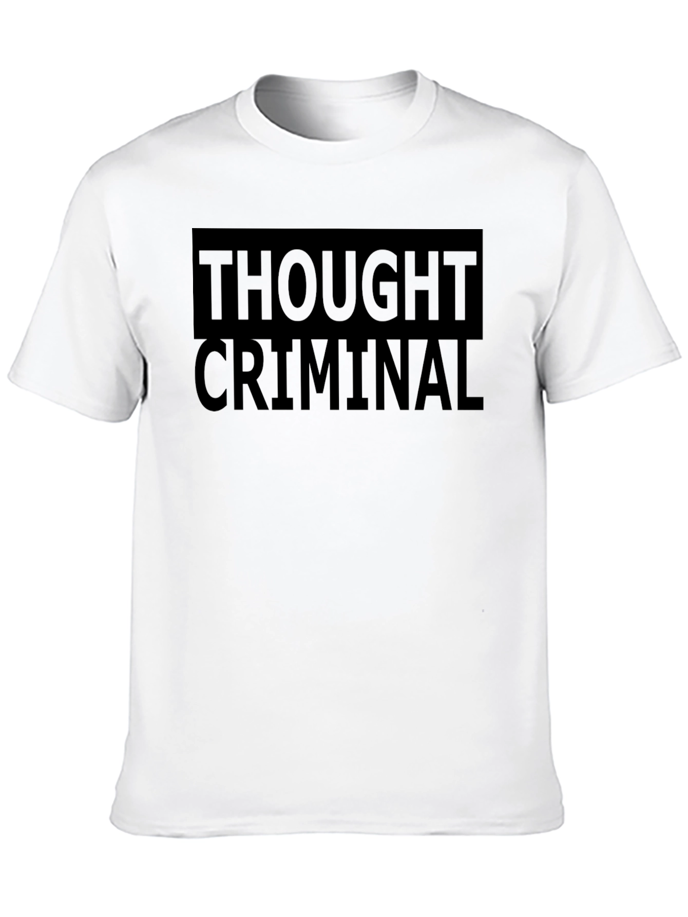 Thought Criminal Black Graphic T-Shirt