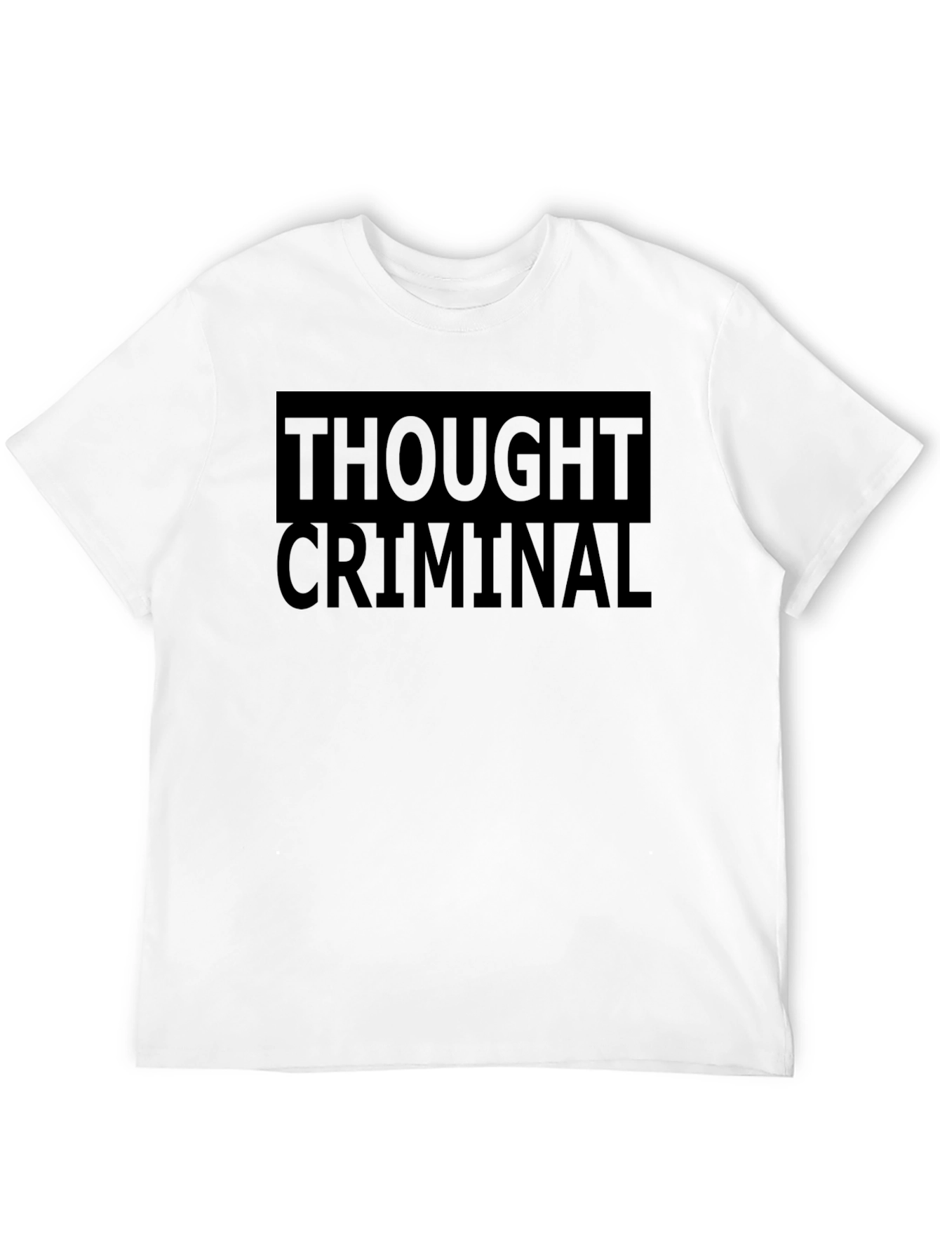 Thought Criminal Black Graphic T-Shirt