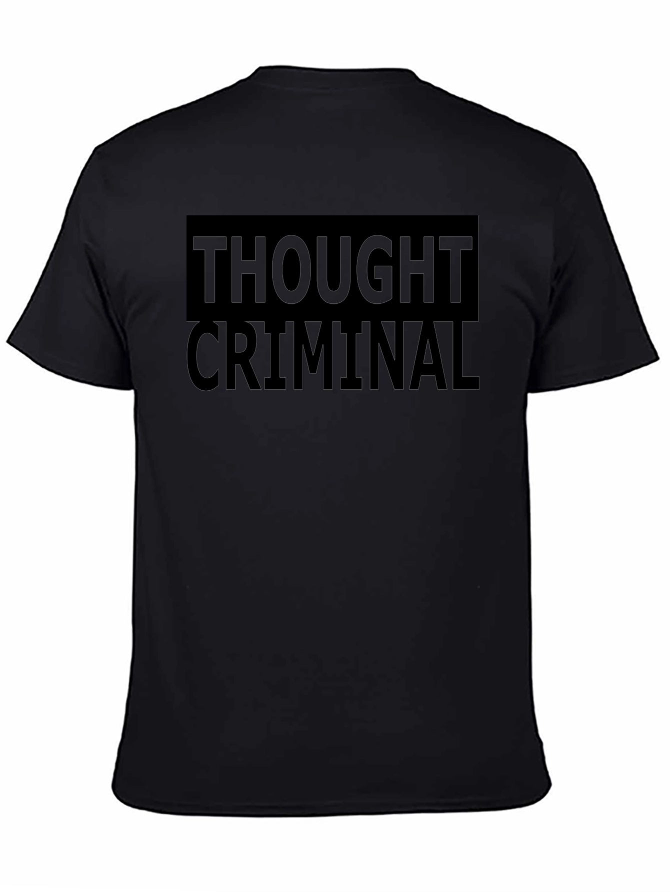 Thought Criminal Black Graphic T-Shirt