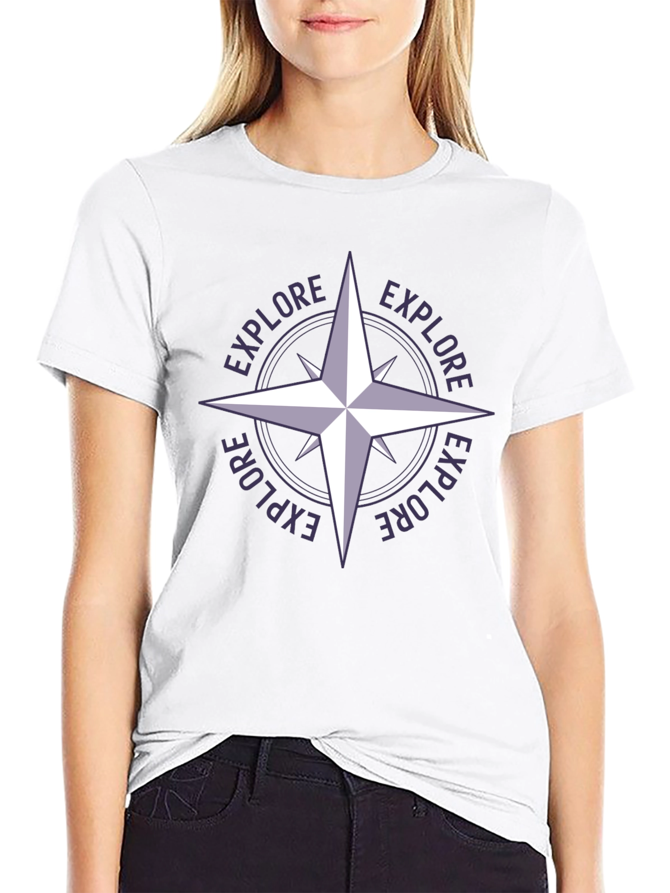 Explore Compass Graphic T-Shirt - Adventure Awaits!