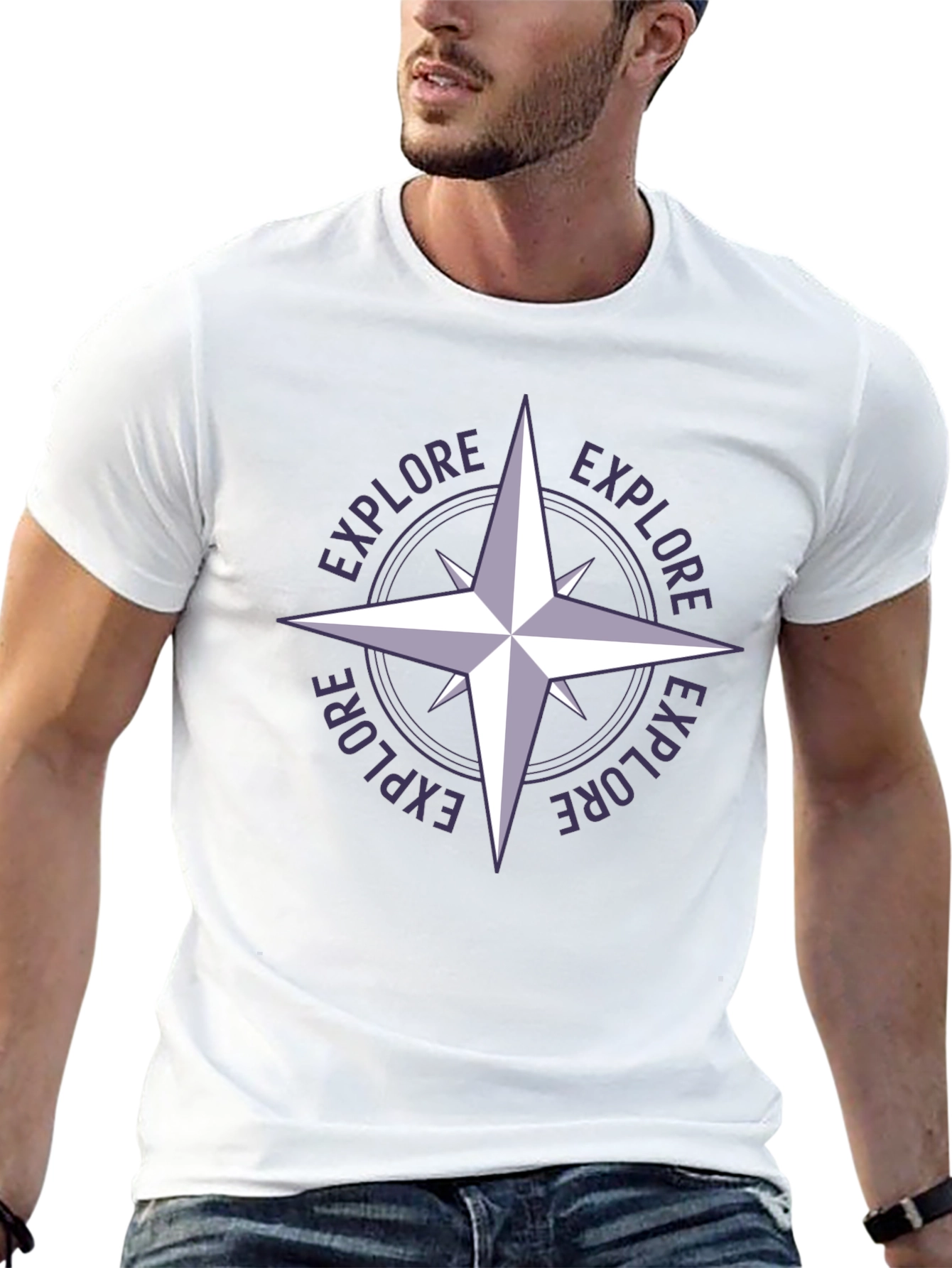 Explore Compass Graphic T-Shirt - Adventure Awaits!