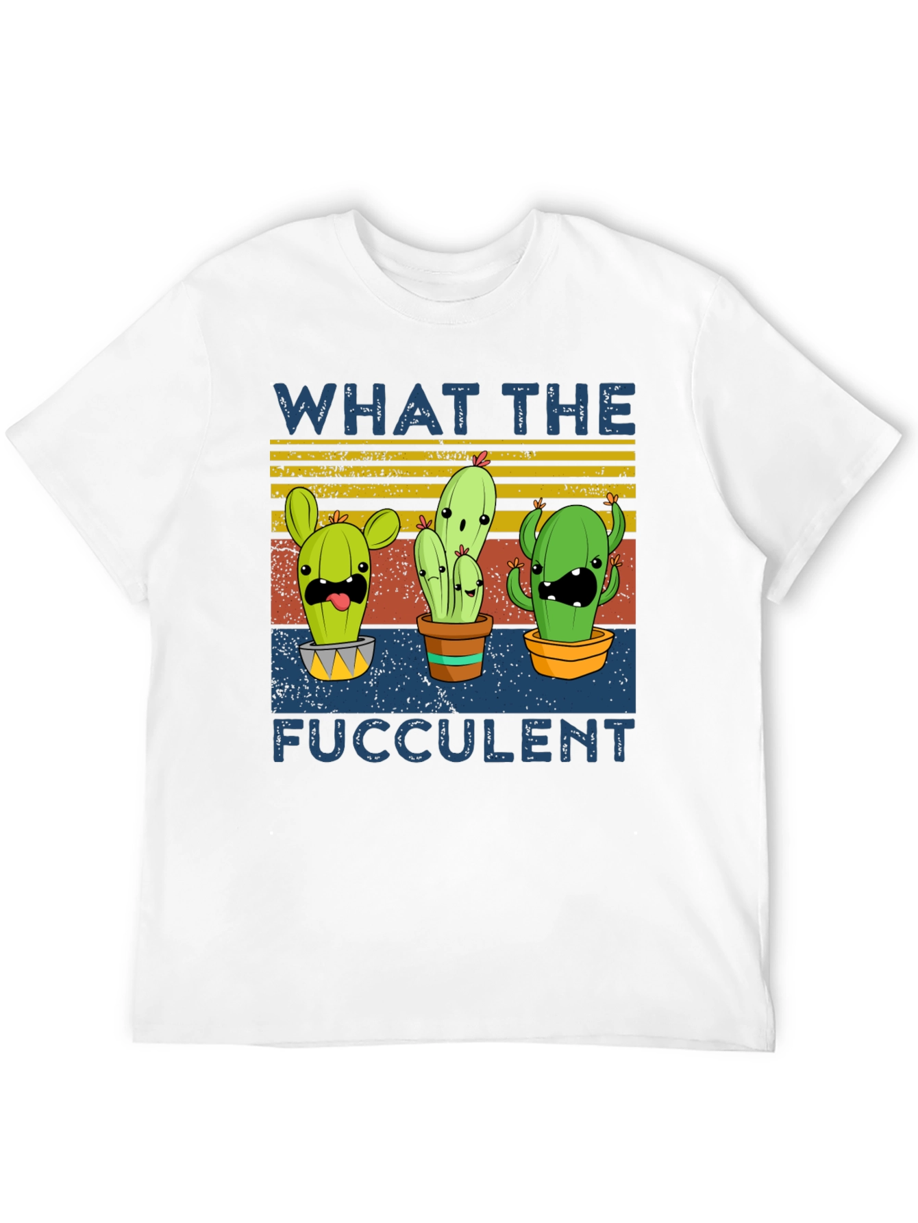 Funny Cactus Graphic Tee - What The Fucculent