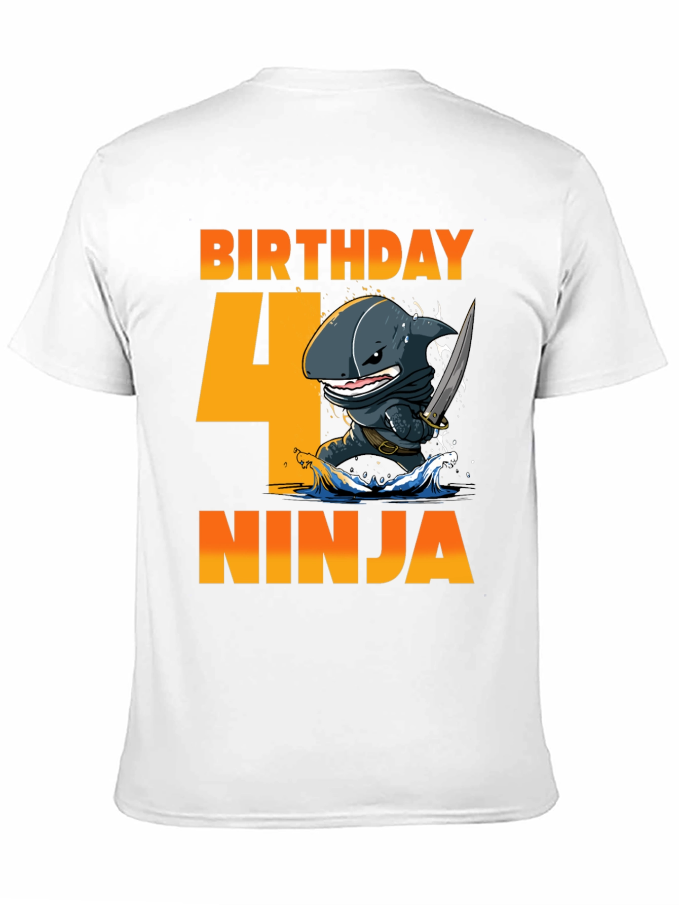 Birthday 4 Ninja Shark T-Shirt