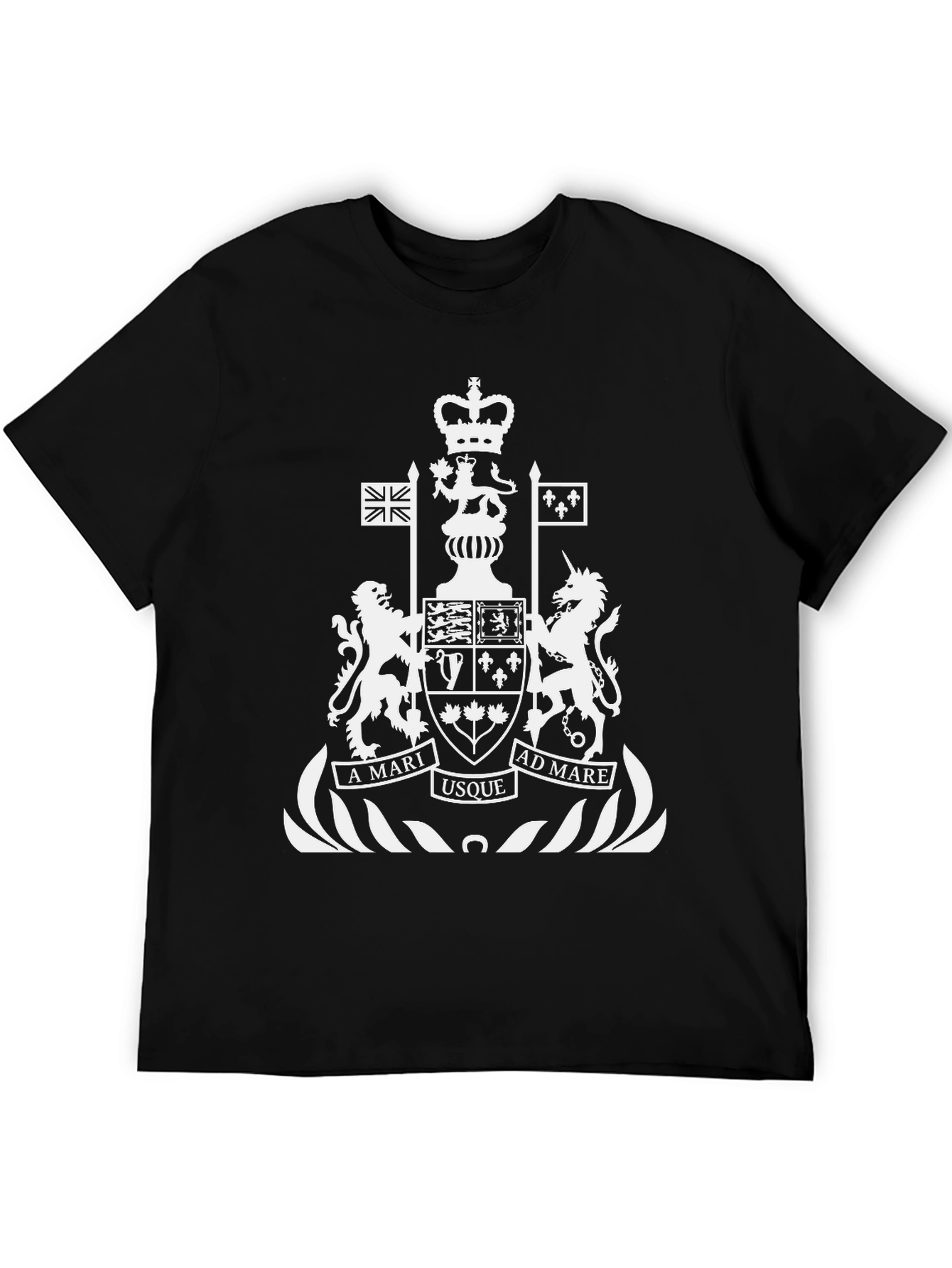 Canadian Coat of Arms Black T-Shirt