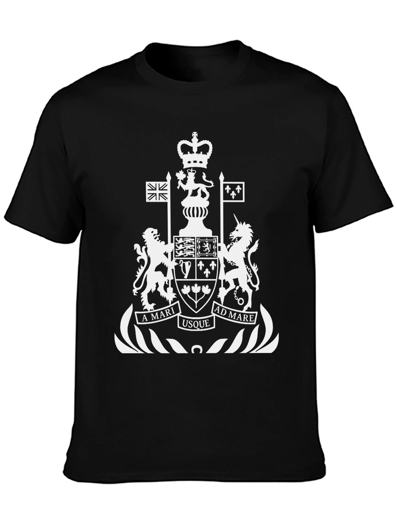 Canadian Coat of Arms Black T-Shirt