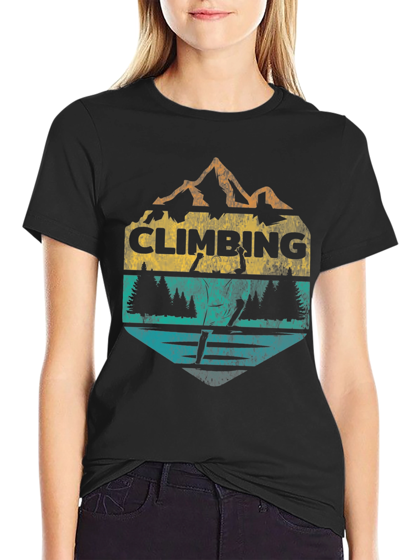 Climbing Graphic T-Shirt - Mountain Adventure Tee