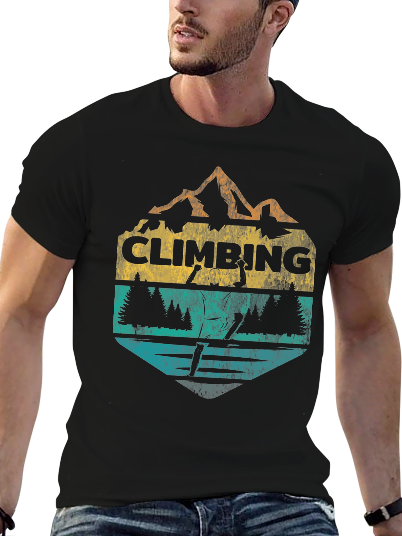 Climbing Graphic T-Shirt - Mountain Adventure Tee