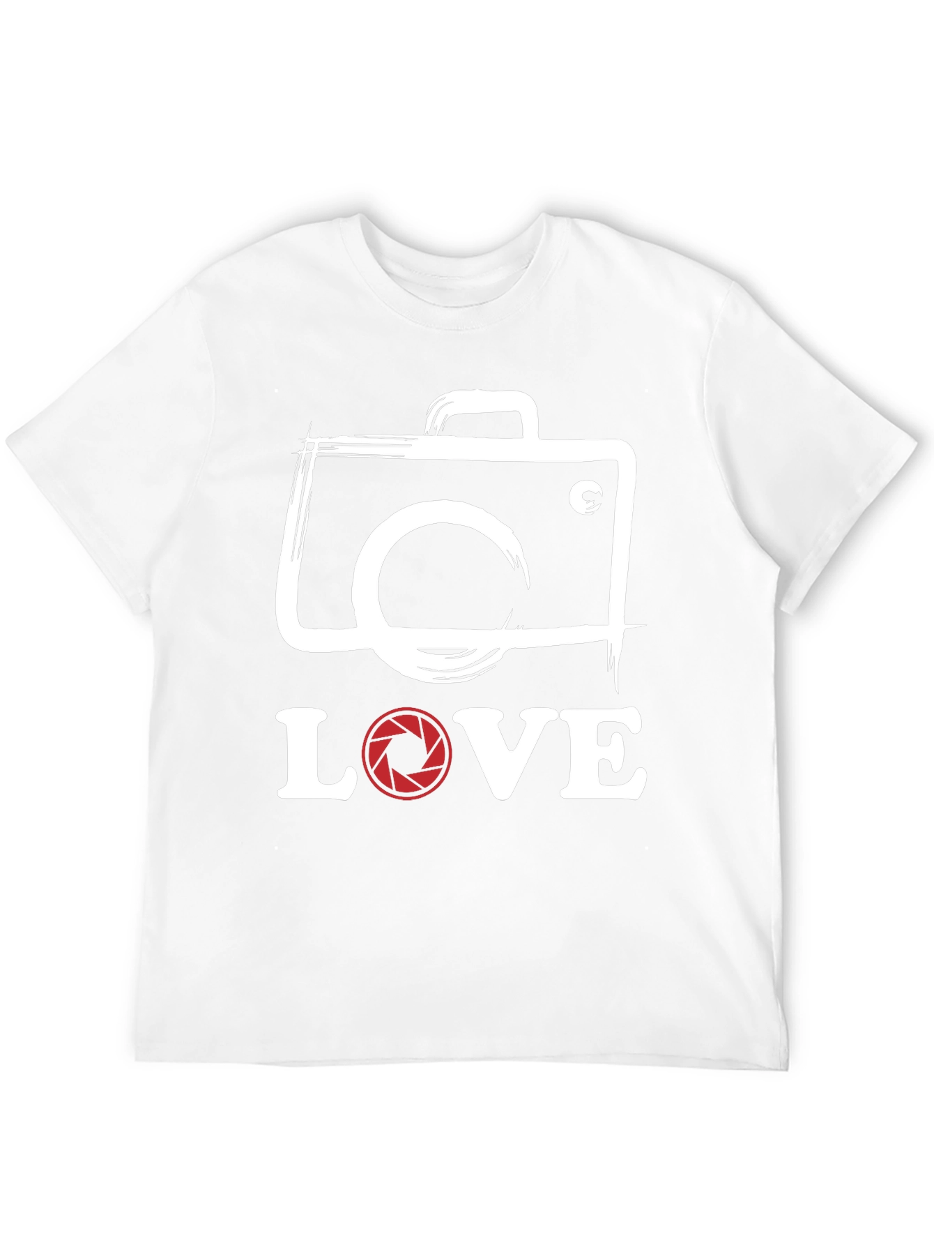 Photographer LOVE T-Shirt - Camera Shutter Design