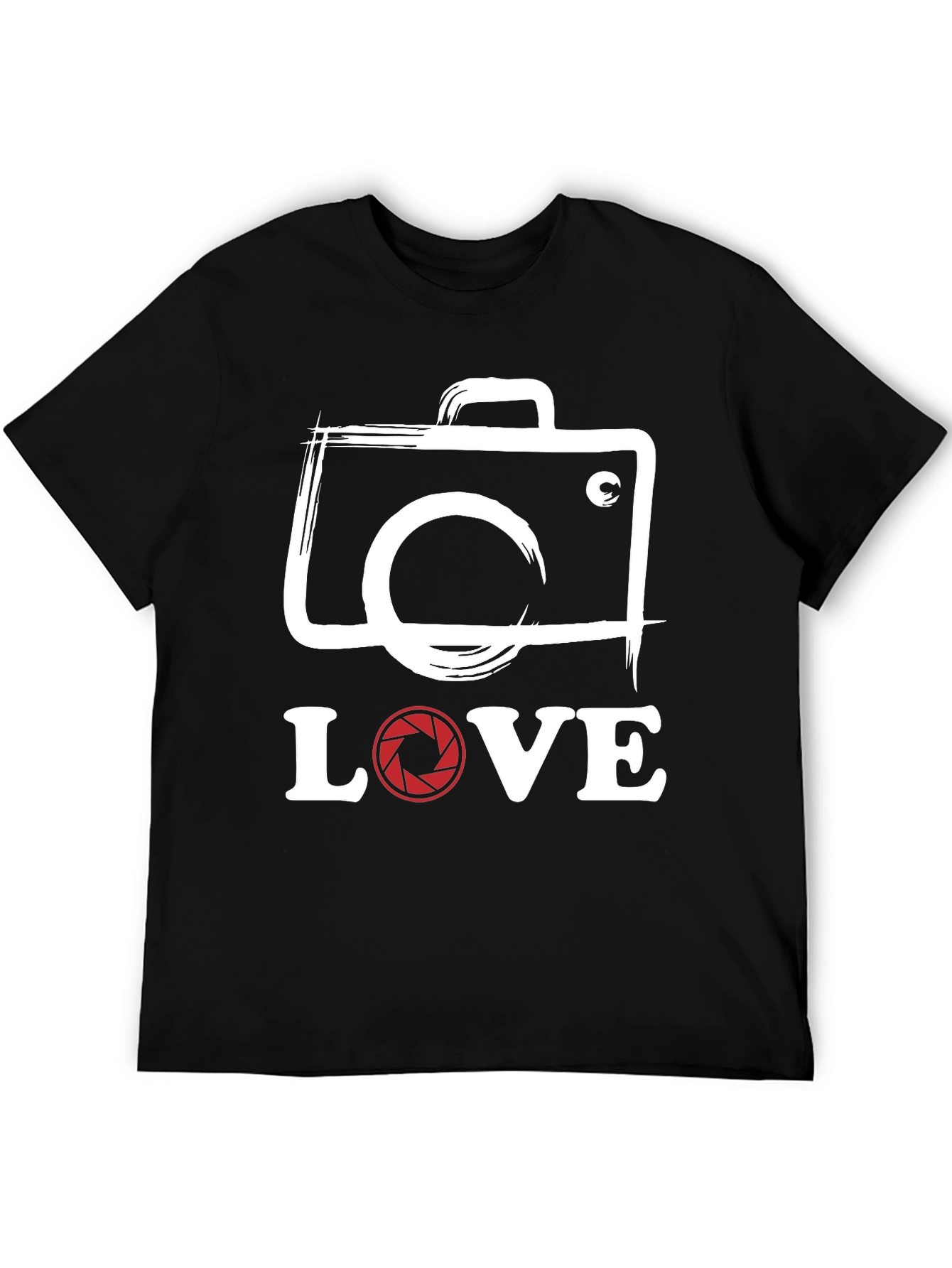 Photographer LOVE T-Shirt - Camera Shutter Design