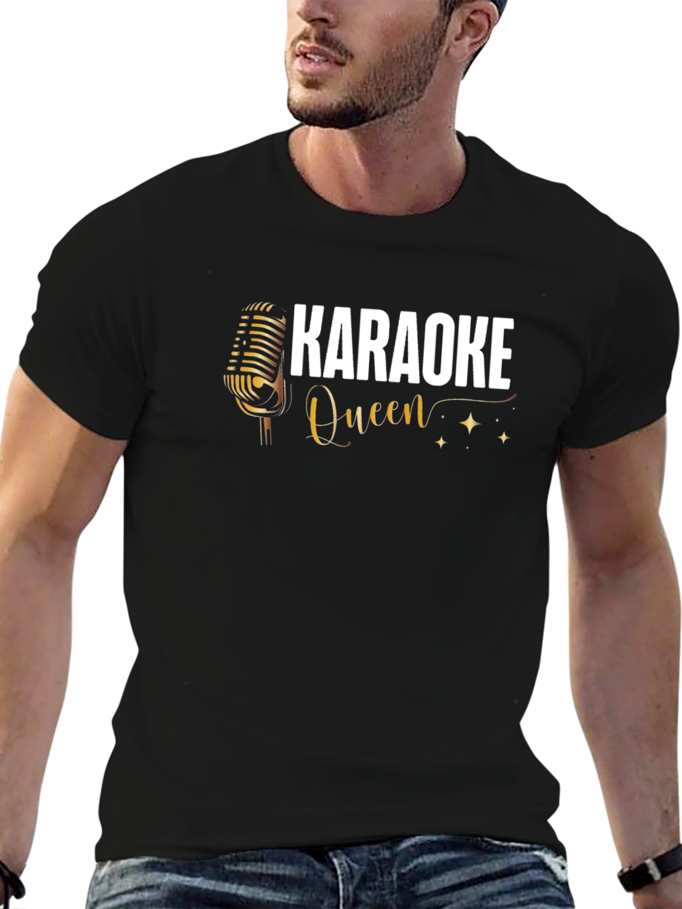 Karaoke Queen Black T-Shirt