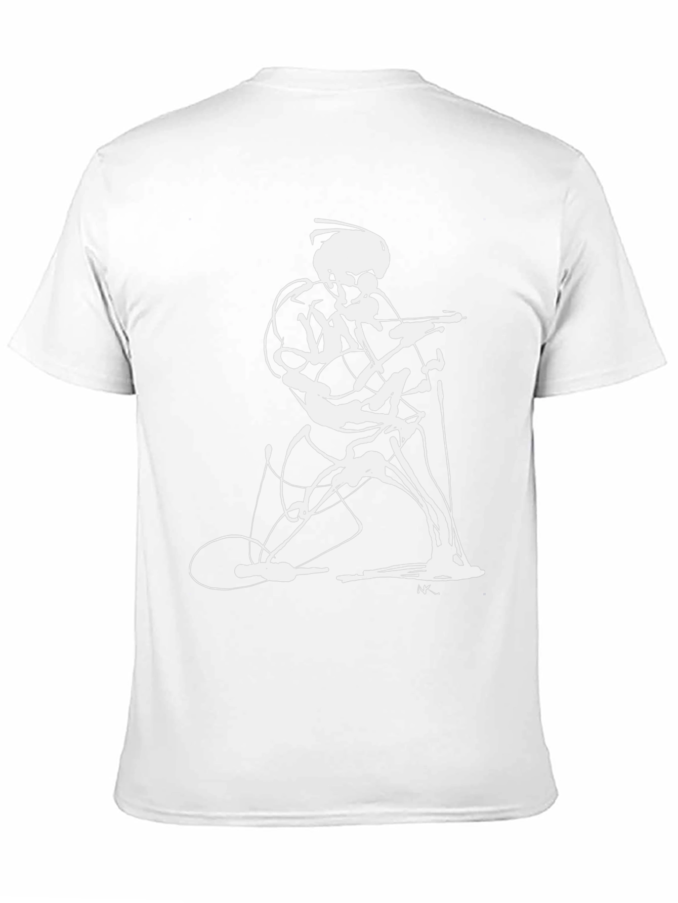 Abstract Guitarist Black T-Shirt