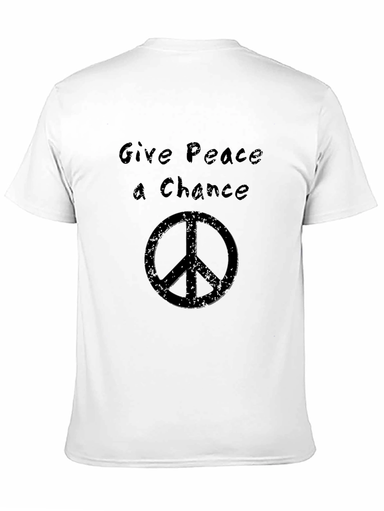 Give Peace a Chance Black T-Shirt