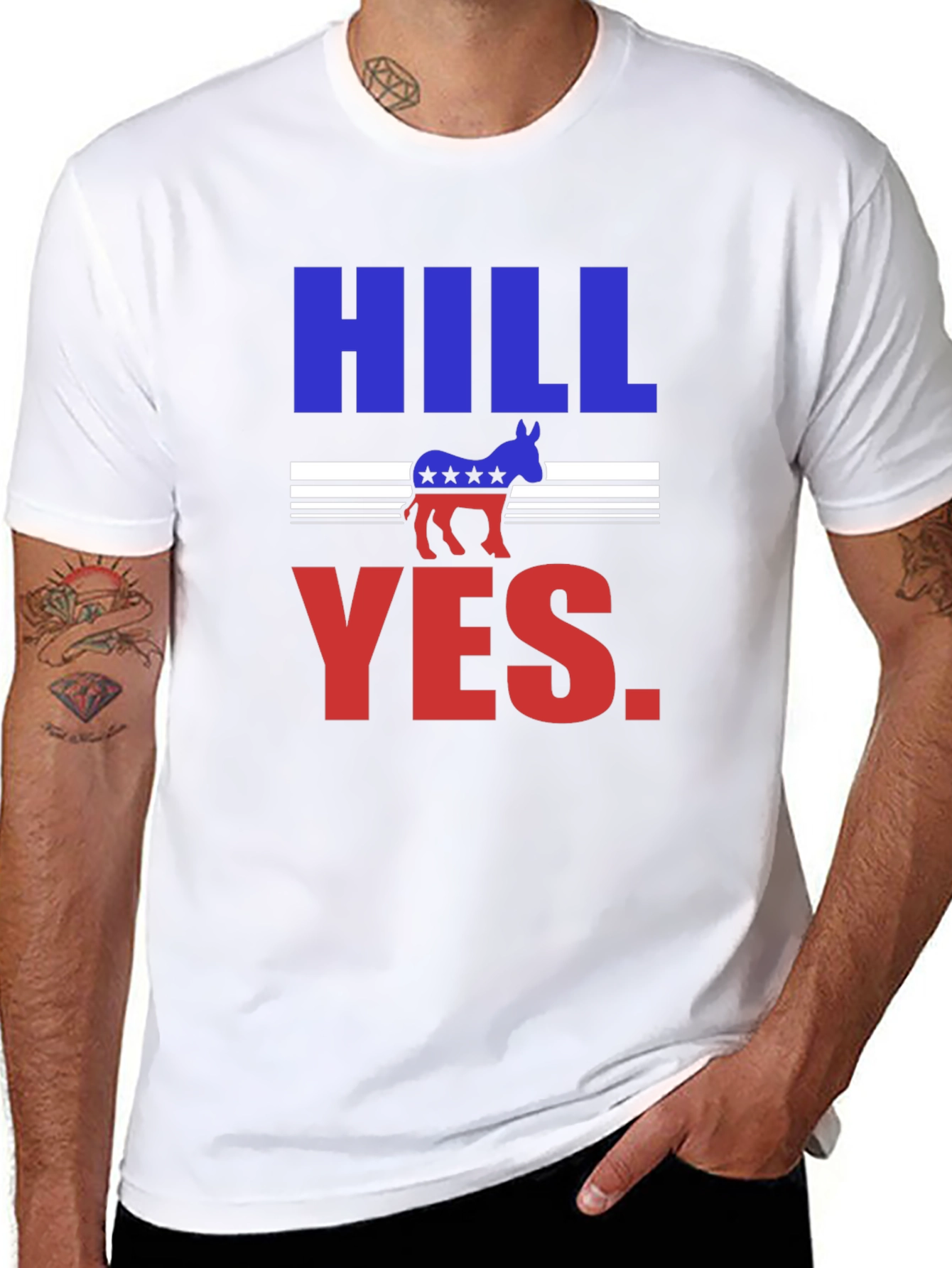 Hill Yes Graphic T-Shirt - Political Statement Tee