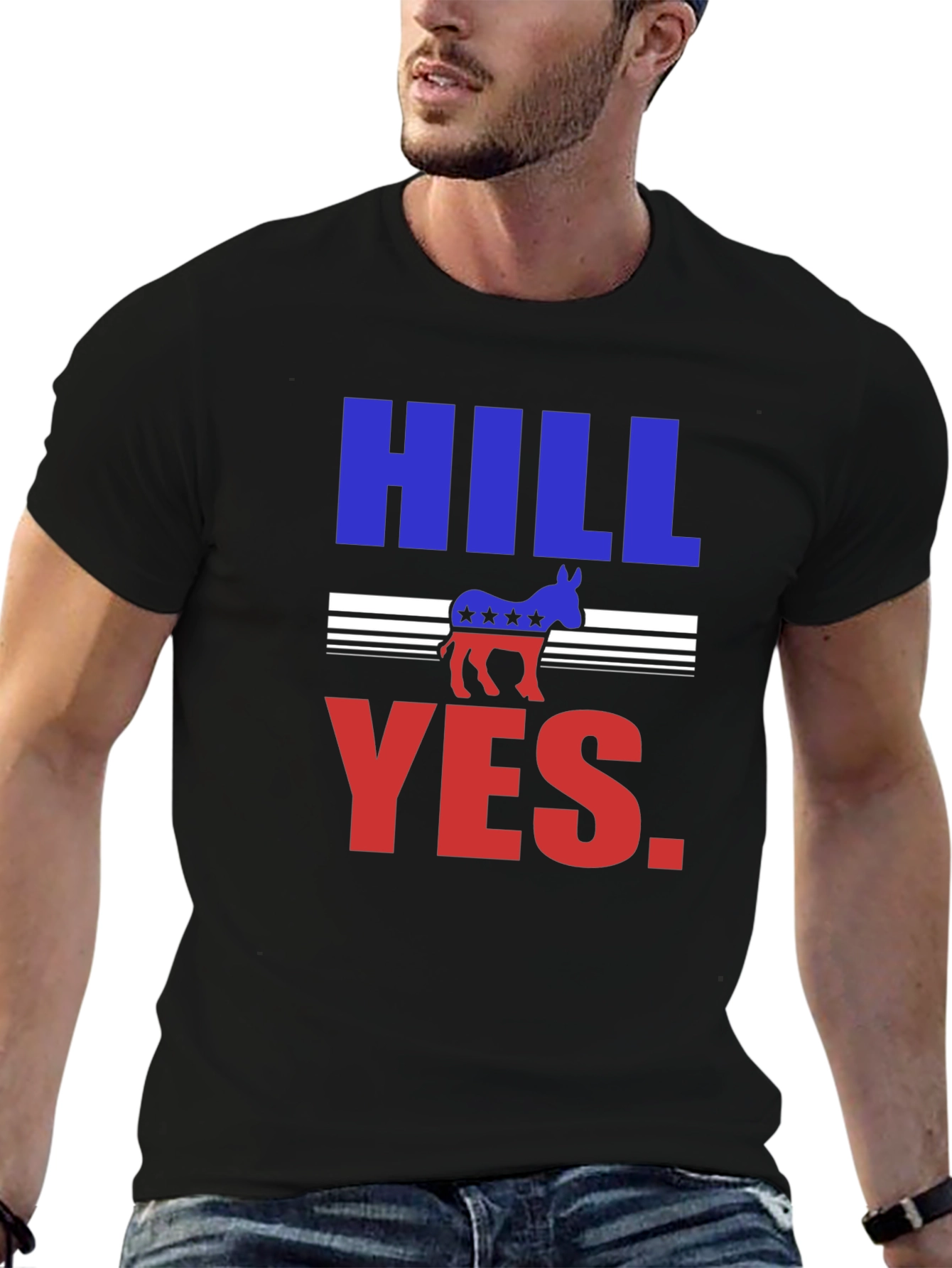 Hill Yes Graphic T-Shirt - Political Statement Tee