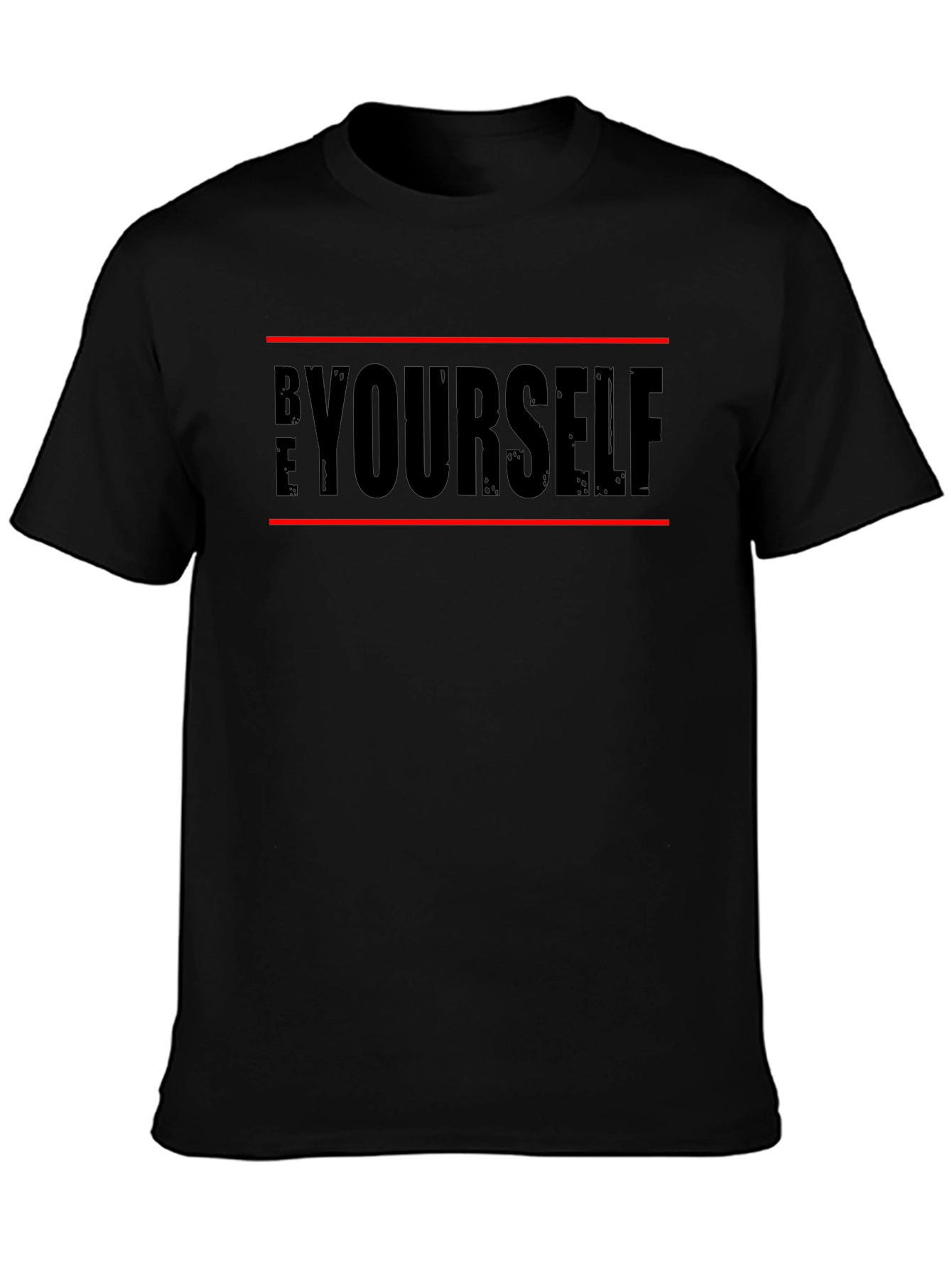 Be Yourself Graphic Tee - Mens Black T-Shirt